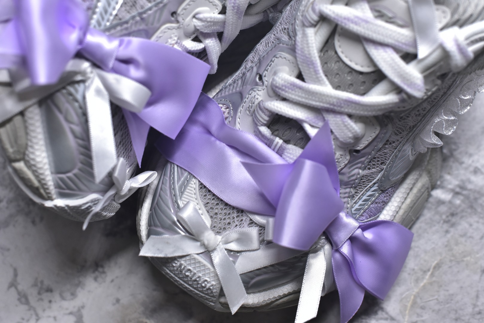 图片[8]-#Balenciaga巴黎世家 3XL Lace 蕾丝蝴蝶结做旧 白色 货号：825468WXLMC9050 尺码：35 36 37 38 39 40-选品中心