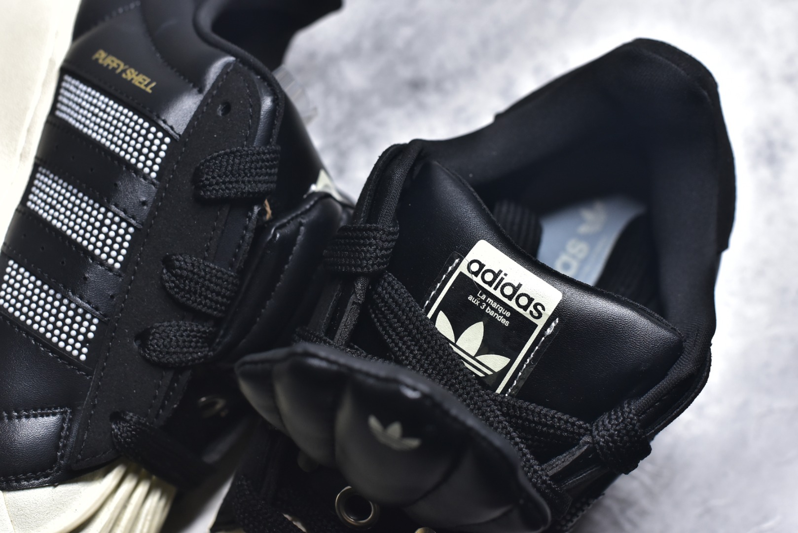 图片[9]-#AD Originals x GALI SUPERSTAR PUFFY SHELL 贝壳头联名时尚舒适低帮板鞋 KJ6976 男女同款 实拍调校N版已经零色差零失真 百分百还原实物色彩所见即所得 不存在货不对板色差等低级问题 选购参考实物拍摄 不混卖不参货 只用心做好货严格选品 承诺混一赔十 尺码：36 36.5 37.5 38 38.5 39 40 40.5 41 42 42.5 43 44 44.5 45-选品中心