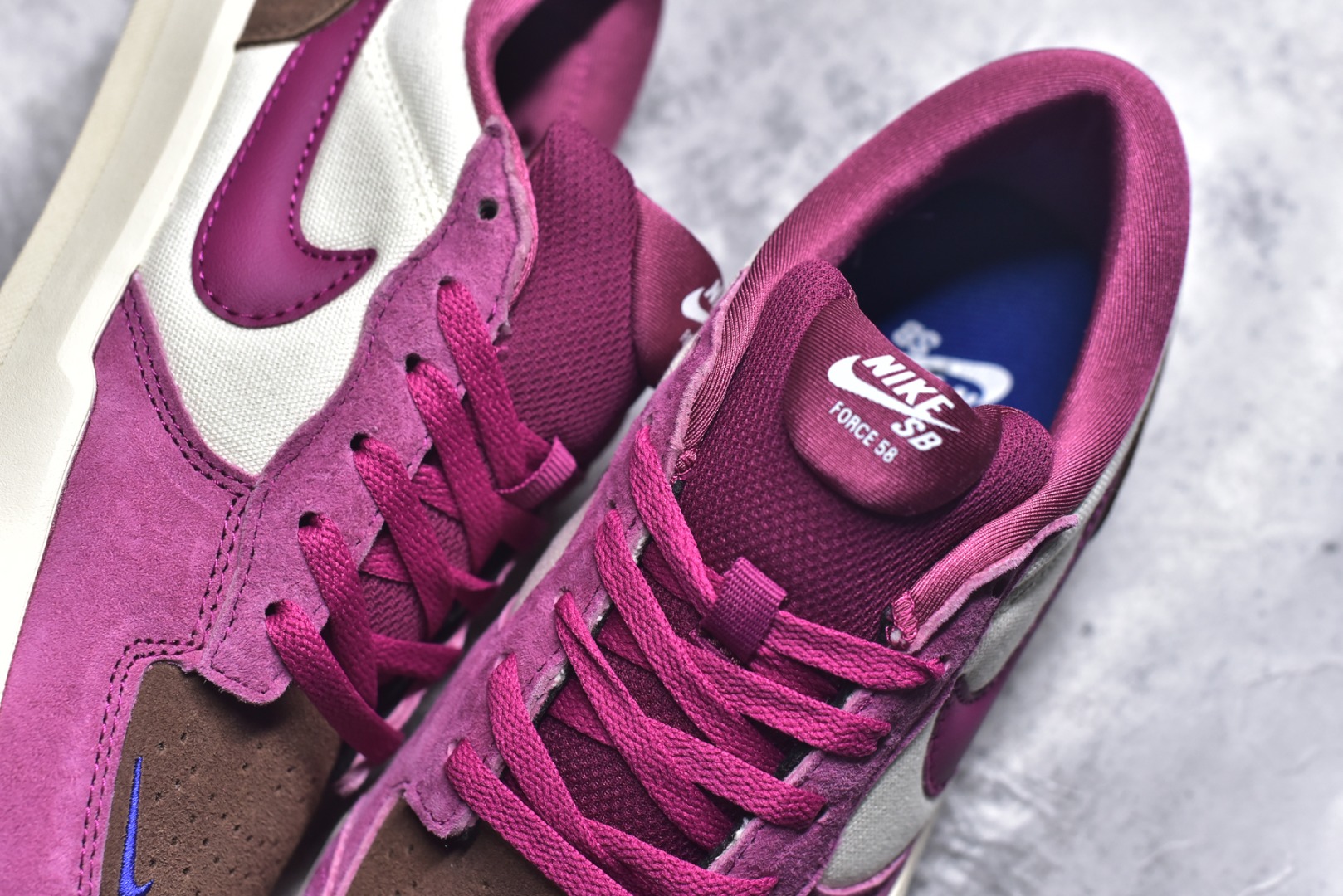 图片[9]-#NK SB Force 58 空军58系列低帮休闲运动滑板板鞋 DV5477-104 鞋面由帆布和麂皮拼接 层次感丰富 搭配硫化外底 耐磨耐穿 鞋舌及中底后跟处饰有SB Logo 表明鞋款身份 采用包边设计 经久耐穿 硫化结构则有效提升灵活性 穿上这款全新推出的创意力作 助你耀动街头 尺码：36 36.5 37.5 38 38.5 39 40 40.5 41 42 42.5 43 44 45-选品中心