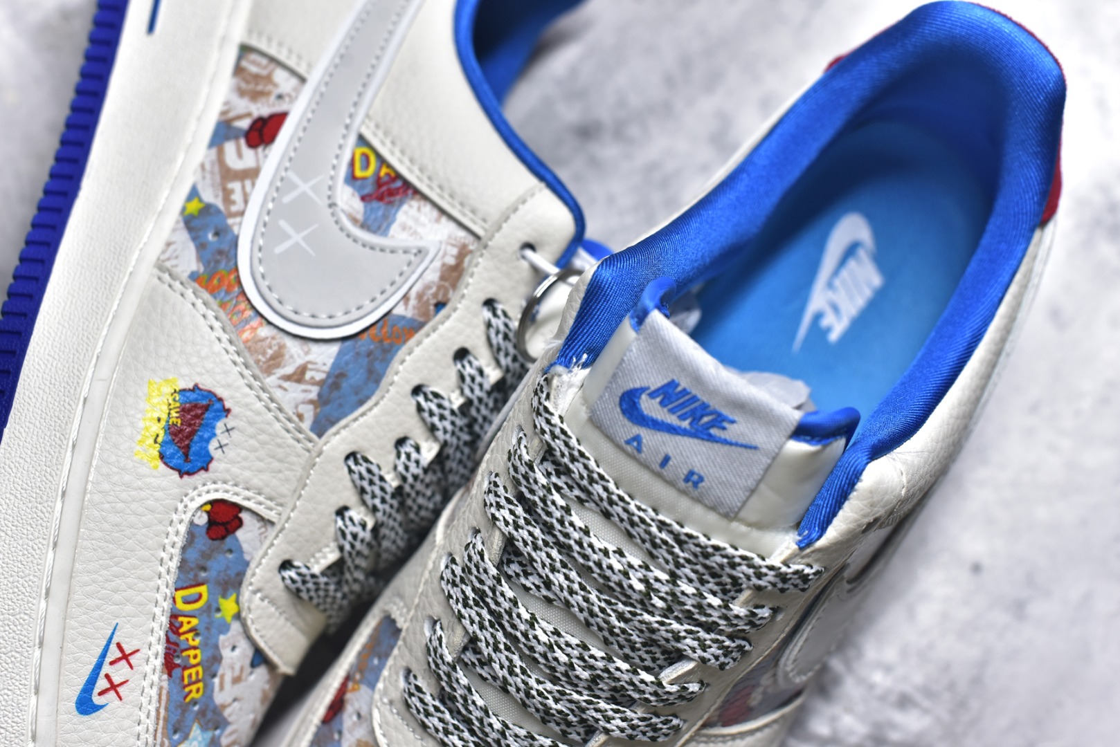 图片[9]-#海外限量发售！公司级NIke Air Force 1 \’07 Low “KAWS联名——多彩涂鸦”空军一号 低帮 运动鞋 休闲鞋 折边针车 工艺难度大 原楦头原纸板 原装鞋盒 定制五金配件 内置全掌气垫 原厂鞋底 货号：SY1388-017 尺码：36 36.5 37.5 38 38.5 39 40 40.5 41 42 42.5 43 44 44.5 45-选品中心