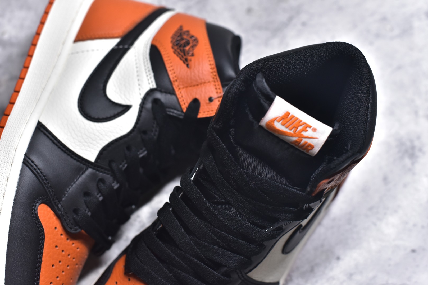 图片[9]-#Jordan Air Jordan 1 Shattered Backboard扣碎 2025复刻版 白黑橙 货号：DZ5485-008 尺码：36 36.5 37.5 38 38.5 39 40 40.5 41 42 42.5 43 44 44.5 45 46 46.5 47.5-选品中心