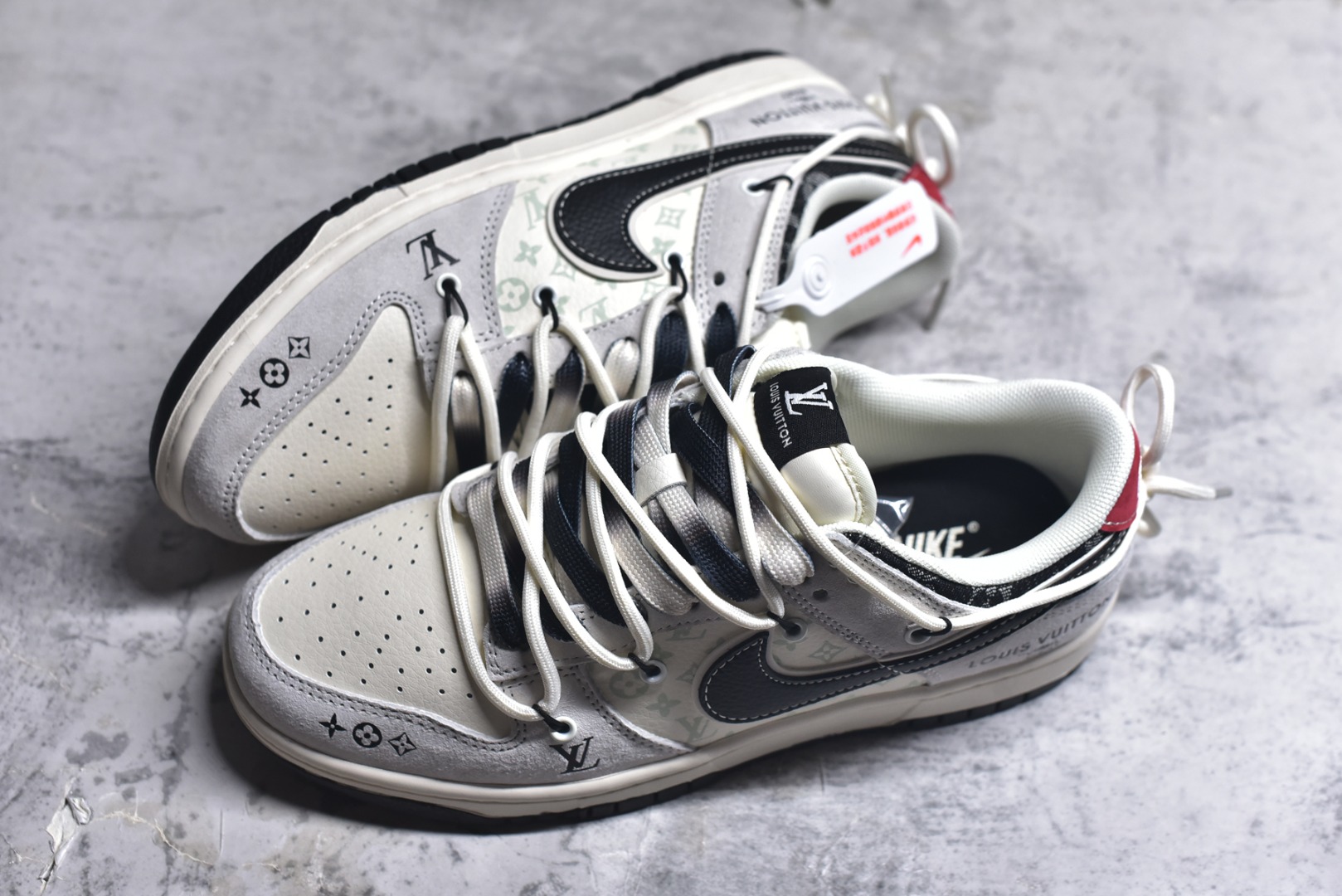 图片[7]-#海外爆款限量发售！Nike SB Dunk Low“LV联名——荔纹勾抽绳” 周年高端定制 低帮休闲板鞋 定制鞋盒 大厂纯原品质出货 超高清洁度 皮料切割干净无任何毛边 细节完美 货号：CX5050-Y53 尺码：36 36.5 37.5 38 38.5 39 40 40.5 41 42 42.5 43 44 44.5 45-选品中心