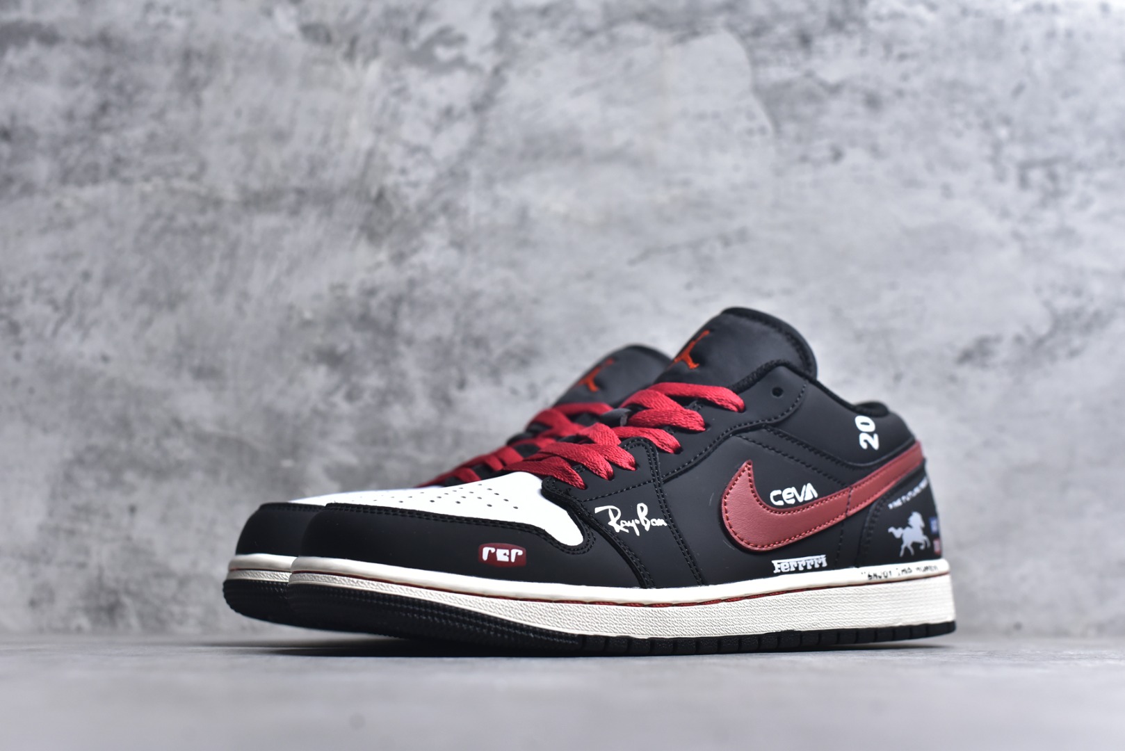 图片[2]-#AJ1低帮 Jordan Air Jordan 1 奔腾不息 马年限定 国风 新中式 清新 休闲 泼墨 减震 低帮 复古篮球鞋 男女同款 货号：553558-040 尺码：36 36.5 37.5 38 38.5 39 40 40.5 41 42 42.5 43 44 44.5 45 46-选品中心