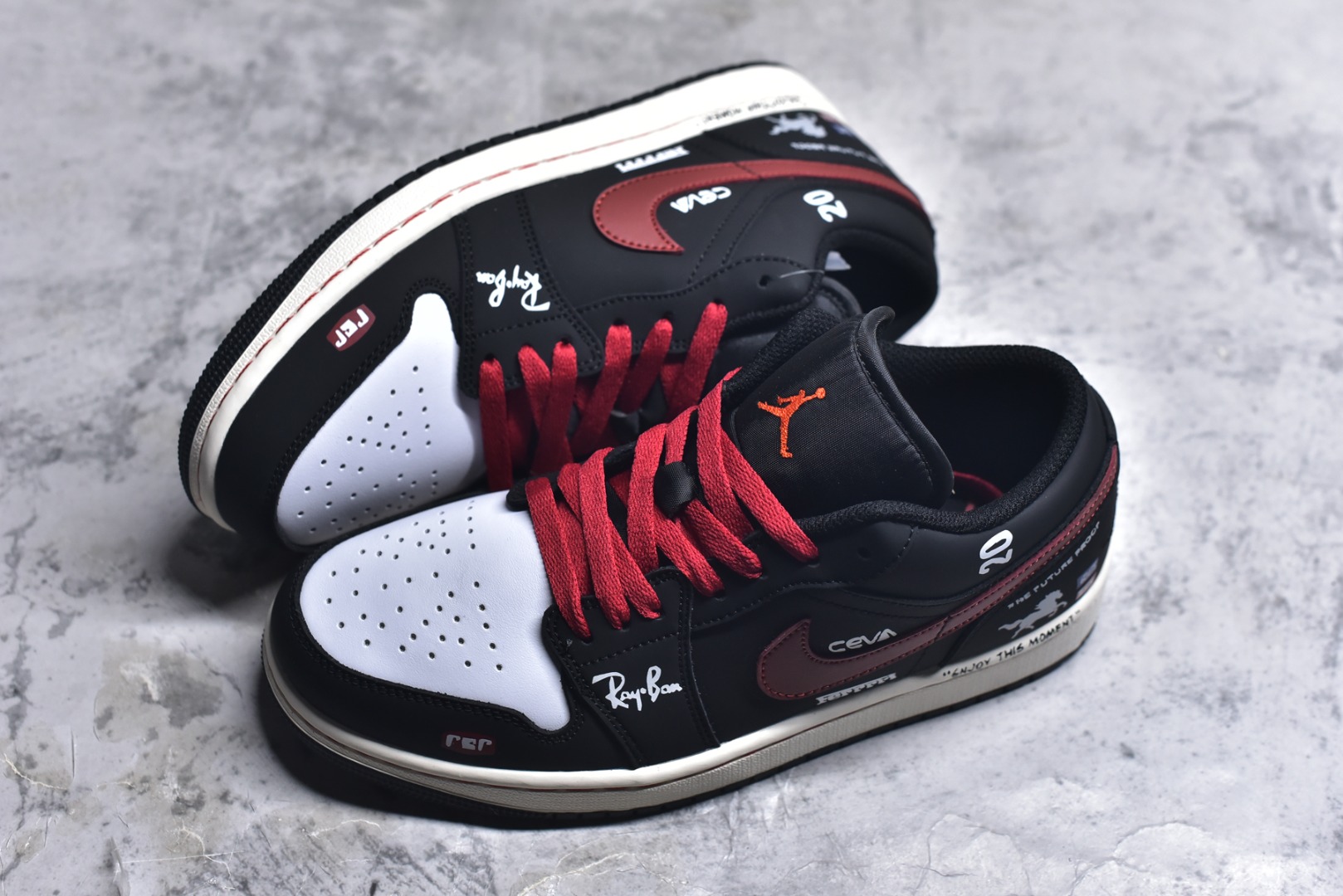 图片[7]-#AJ1低帮 Jordan Air Jordan 1 奔腾不息 马年限定 国风 新中式 清新 休闲 泼墨 减震 低帮 复古篮球鞋 男女同款 货号：553558-040 尺码：36 36.5 37.5 38 38.5 39 40 40.5 41 42 42.5 43 44 44.5 45 46-选品中心