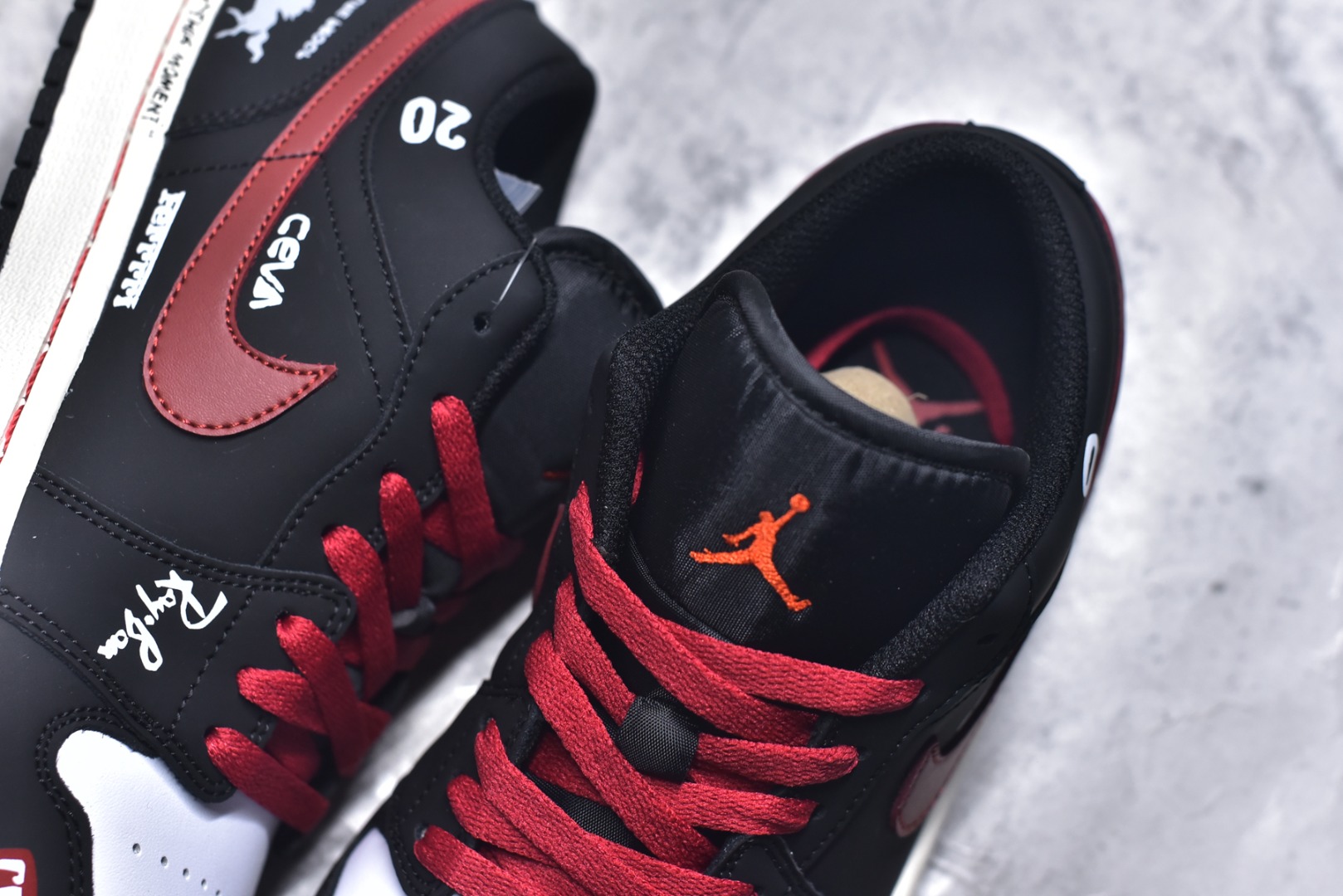 图片[9]-#AJ1低帮 Jordan Air Jordan 1 奔腾不息 马年限定 国风 新中式 清新 休闲 泼墨 减震 低帮 复古篮球鞋 男女同款 货号：553558-040 尺码：36 36.5 37.5 38 38.5 39 40 40.5 41 42 42.5 43 44 44.5 45 46-选品中心