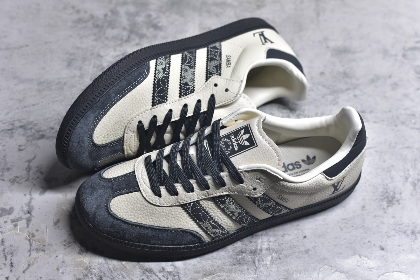 图片[7]-#独家实拍✨ Adidas SAMBA OG 德训鞋 LV联名款 高端定制桑巴系列 大厂纯原品质出货 超高清洁度 细节完美 舒适百搭 低帮休闲板鞋 男女同款 货号：XR0001 尺码：36-45（半）-选品中心