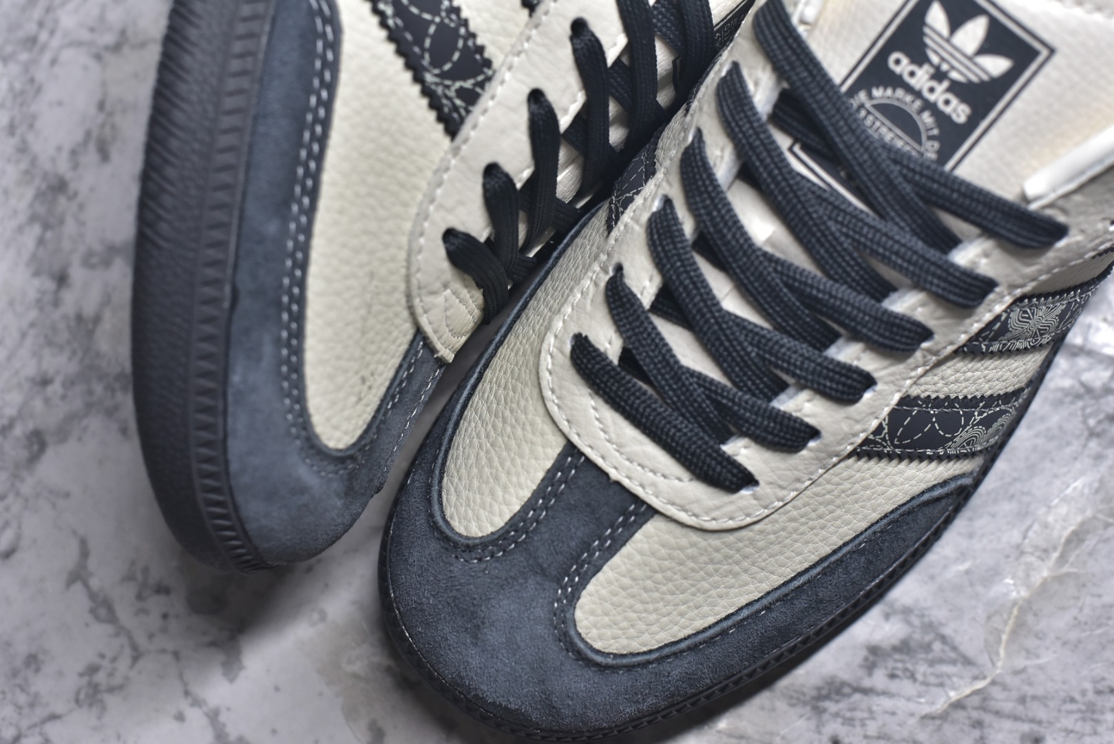 图片[8]-#独家实拍✨ Adidas SAMBA OG 德训鞋 LV联名款 高端定制桑巴系列 大厂纯原品质出货 超高清洁度 细节完美 舒适百搭 低帮休闲板鞋 男女同款 货号：XR0001 尺码：36-45（半）-选品中心