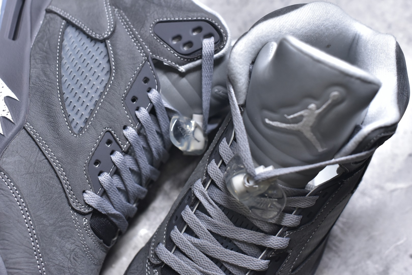 图片[9]-#顶级原版 头层皮 AJ5 乔5 灰色 DD0587-002 男鞋 40 40.5 41 42 42.5 43 44 44.5 45 46 47.5-选品中心