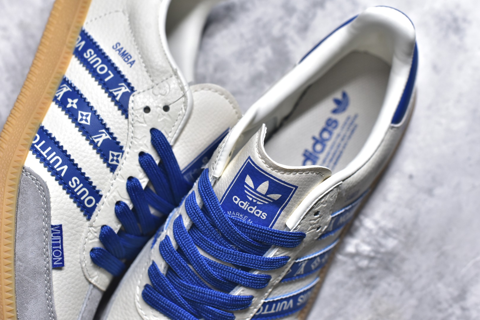 图片[9]-#独家实拍✨Adidas SAMBA OG 德训鞋 LV联名款 高端定制桑巴系列 大厂纯原品质出货 超高清洁度 细节完美 舒适百搭 低帮休闲板鞋 男女同款 货号：XR005 尺码：36-45（半）-选品中心