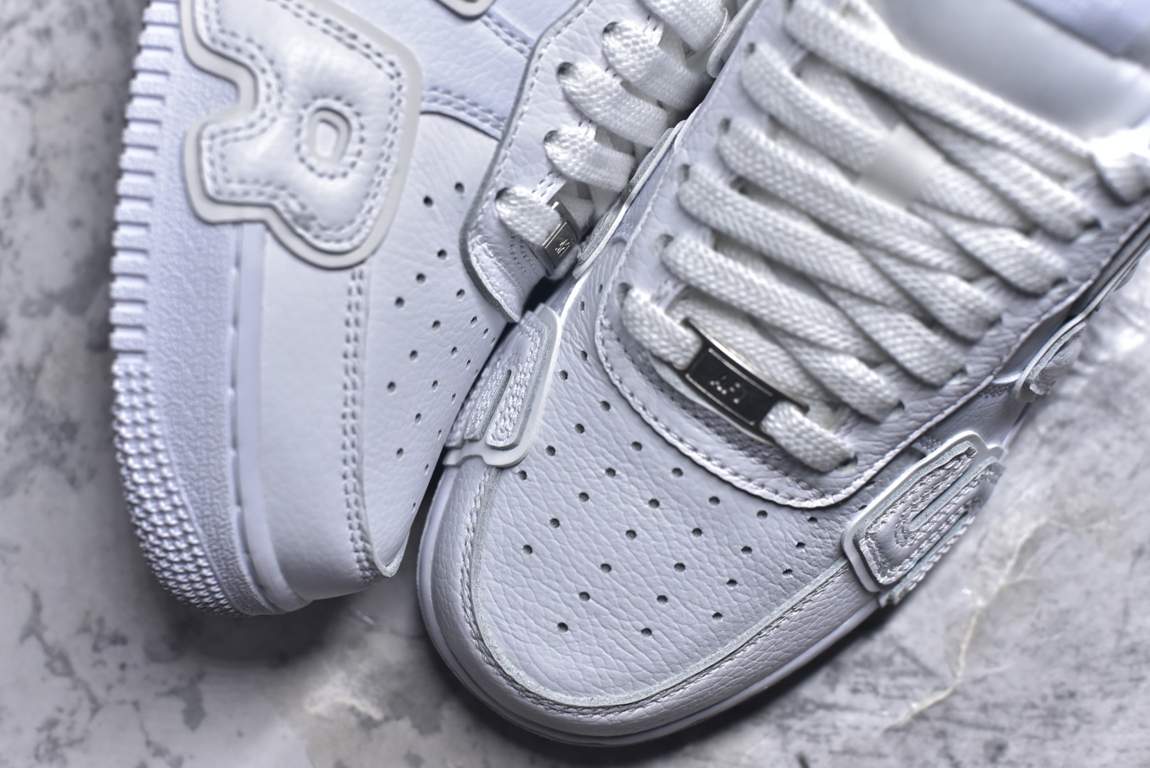 图片[8]-#CPFM x Nike Air Force 1\’07 Low 联名款 空军一号低帮休闲板鞋 FQ7069-100 #大厂出品 原楦原纸板 客供原厂材料开发 极致一眼正品既视感 细节如图所示 尺码：36 36.5 37.5 38 38.5 39 40 40.5 41 42 42.5 43 44 44.5 45 46 47.5-选品中心