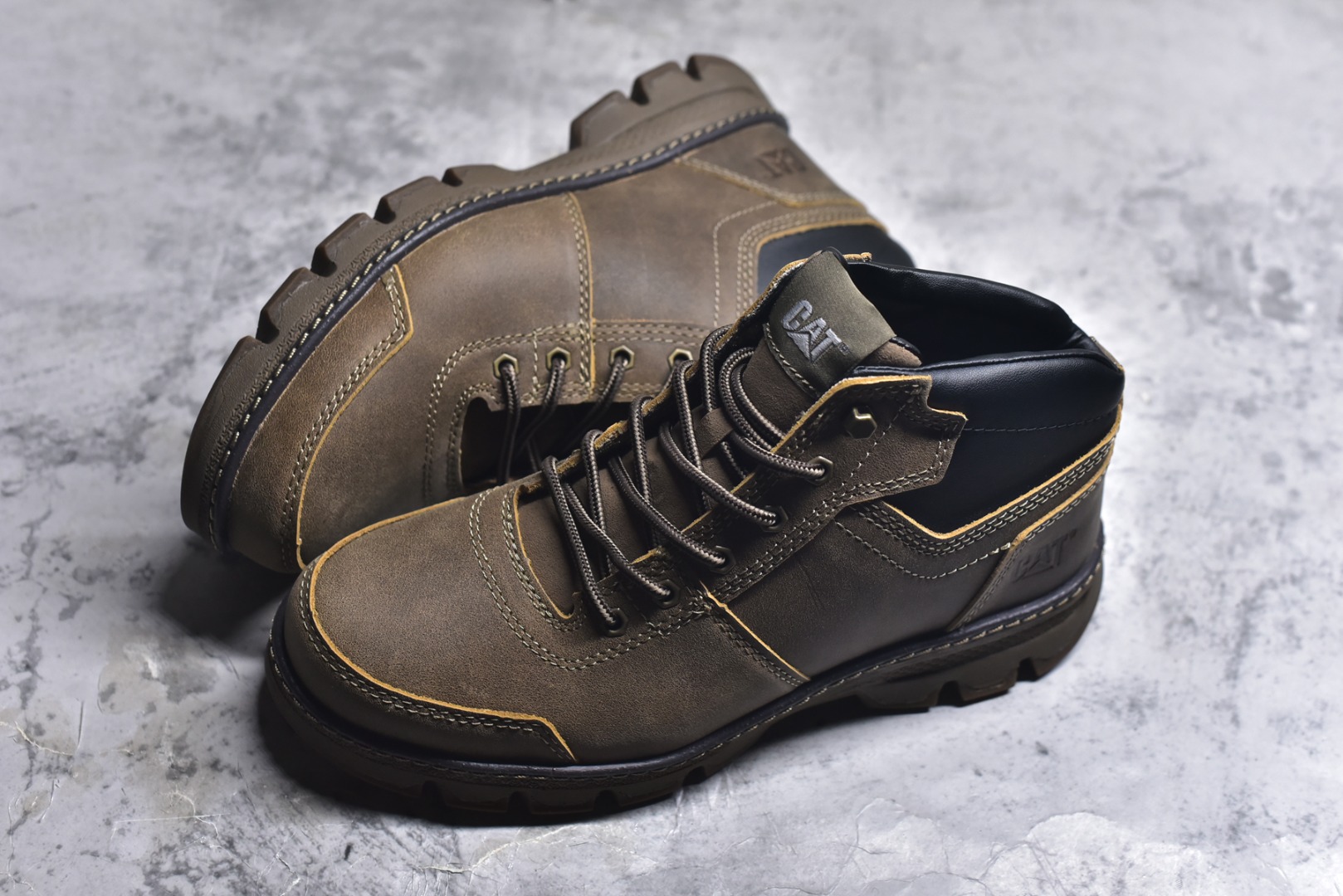 图片[7]-#美国原装FOOTWEAR/CAT卡特#724390高邦保暖休闲复古潮鞋天猫同款军靴卡特工装鞋复古高帮马丁靴雪地靴工装靴 原装渠道秒杀市面所有版本秋冬季 进口头层油蜡牛皮 橡胶大底 出口外贸订单 鞋子细节跟正品一摸一样无差别 固特异工艺 牢固百搭好看 尺码：39 40 41 42 43 44 (皮鞋码)-选品中心