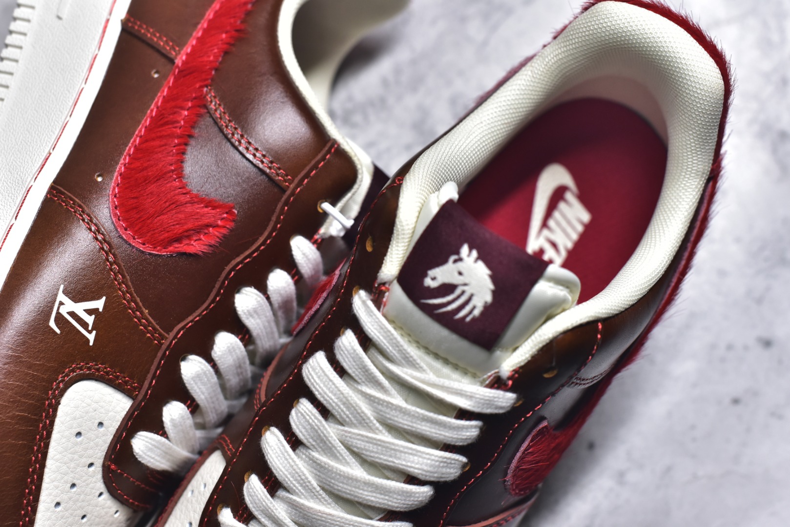 图片[9]-#Nike Air Force 1\’07 Low 马年限定 复古棕咖赤红 空军一号低帮休闲板鞋 #原楦头原纸板 高端定制鞋盒 原厂鞋底 超高清洁度 细节完美 货号：FV3694-103 尺码：36 36.5 37.5 38 38.5 39 40 40.5 41 42 42.5 43 44 44.5 45-选品中心