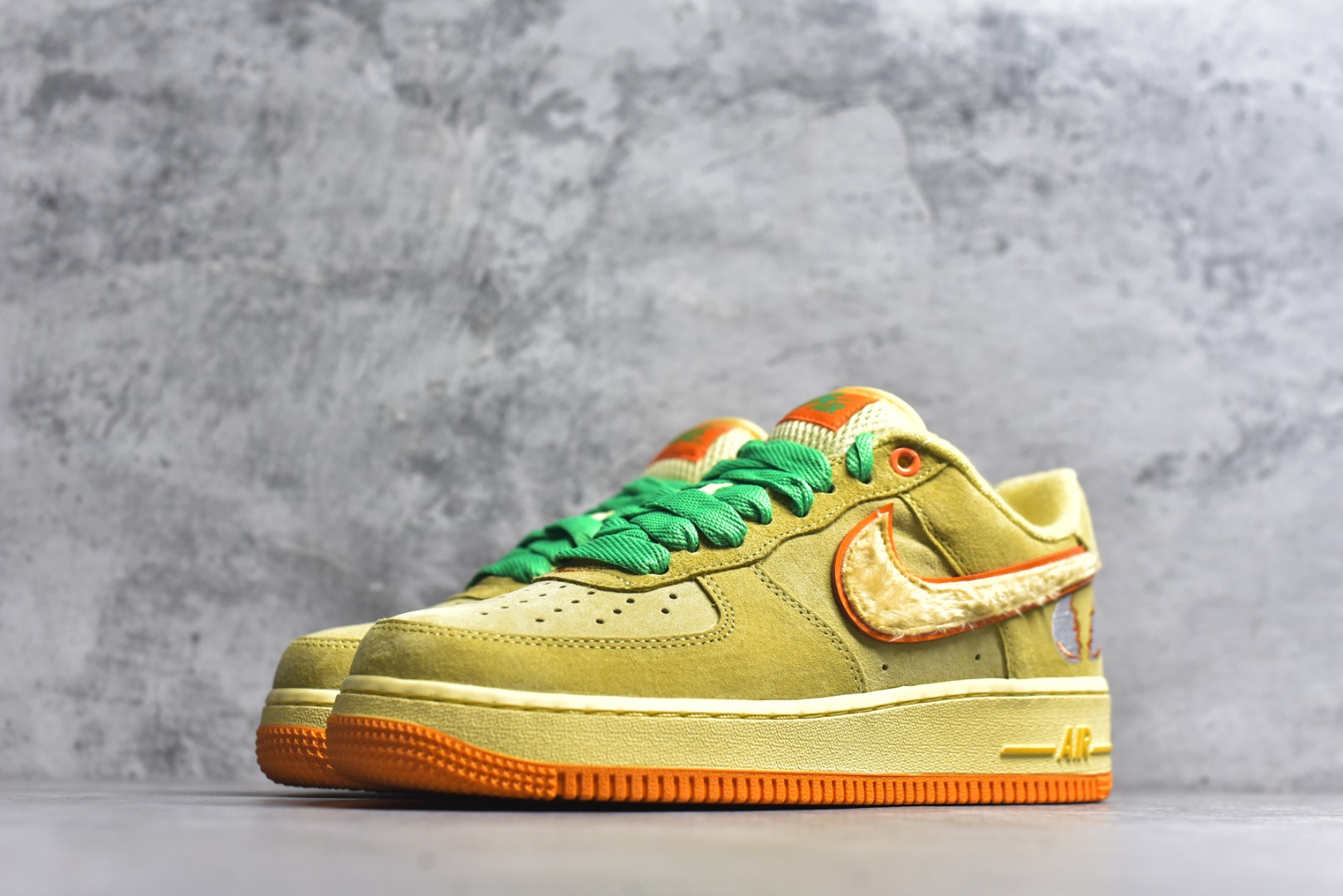 图片[2]-#DOAF x Nike Air Force 1\’07 Low Egg 联名款 空军一号低帮休闲板鞋鸭子联名 IU7612-700 原厂冲刀皮料切割干净 无任何毛边 打造纯正空军 全掌内置蜂窝气垫 原盒配件 原厂中底钢印、拉帮完美 全套原楦原模倾力打造完美版型 尺码：40-47-选品中心
