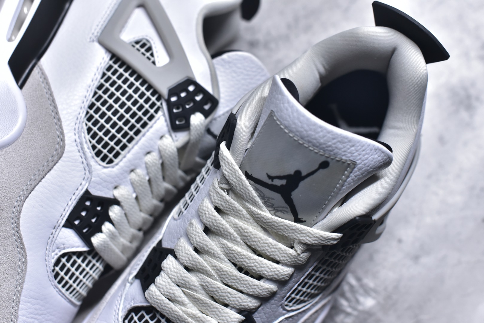 图片[9]-#Nike Air Jordan 4 Retro 耐克迈克尔·乔丹AJ4代中帮复古休闲运动文化篮球鞋 原厂材料TPU超Q弹网格材质 缜密拉帮及中底钢印细节 组合开窗式气垫大底 升级原楦原档案数据开发纸版楦型 采用同源纳帕头层皮革鞋面材质 全新底模完美品相清洁度及喷漆效果 货号：DH6927-111 尺码：36-48.5-选品中心