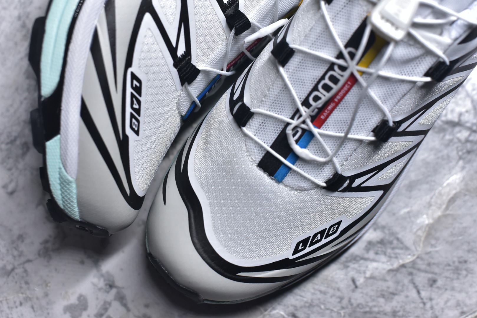 图片[8]-#Salomon XT-6 Expanse 一代 萨洛蒙复古潮流户外机能登山跑鞋 413173-28-V0 纯原外贸平台特供订单 耗时半年巨作 全套原纸板楦头开发 原厂特供网布配套加持 确保原汁原味 完美呈现版型 原档数据独家私模五层组合大底 原装Ortholite轻量化鞋垫 中底布带钢印编号 原厂TPU锁扣 进口港宝加持 后跟自然饱满 还原公司包裹性 鞋面以“锯齿”状的包裹系统呈现 在基色底之下加入了各种色点缀 将公司的最新技术和时尚前卫的造型融入耐用的长跑款式中 鞋面由 TPU 薄膜制成 并焊接在高耐磨网眼上 使其既时尚又坚固 由 ACS底盘支撑 可增强稳定性和支撑力 以及由橡胶凸耳 Contragrip外底覆盖的 EVA 缓冲中底 旨在应对崎岖的地形 鞋舌上的彩色Salomon 标签、Quicklace 系统以及鞋头、鞋舌和鞋跟上的附加品牌使细节更加完美 让穿着者可以轻松驾驭户外与通勤下的任何运动生活场景 无缝鞋身户外随意纵横 颜值与脚感兼备 出街通勤 绝对非常吸睛 你值得拥有 尺码：36 36.5 37.5 38 38.5 39 40 40.5 41 42 42.5 43 44 44.5 45-选品中心