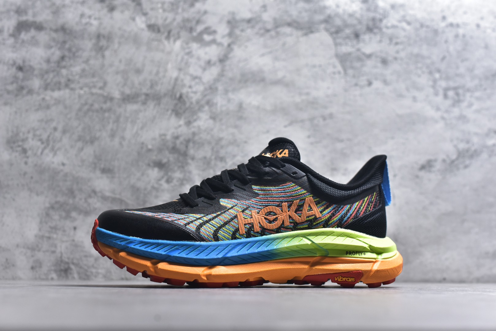 #HOKA ONE ONE Mafate Speed 4 黑橙 货号：1138472-BKML 尺码：36 36.5 37.5 38 38.5 39 40 40.5 41 42 42.5 43 44 44.5 45-选品中心