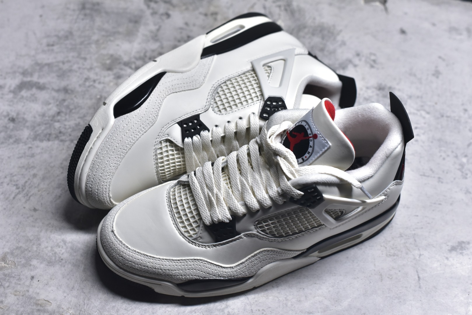 图片[7]-#Jordan Air Jordan 4 Retro \”Flight Club\”舒适百搭 防滑耐磨 中帮 复古篮球鞋 男款 白黑红 IM4002-100 男鞋 40 40.5 41 42 42.5 43 44 44.5 45 46 47.5-选品中心