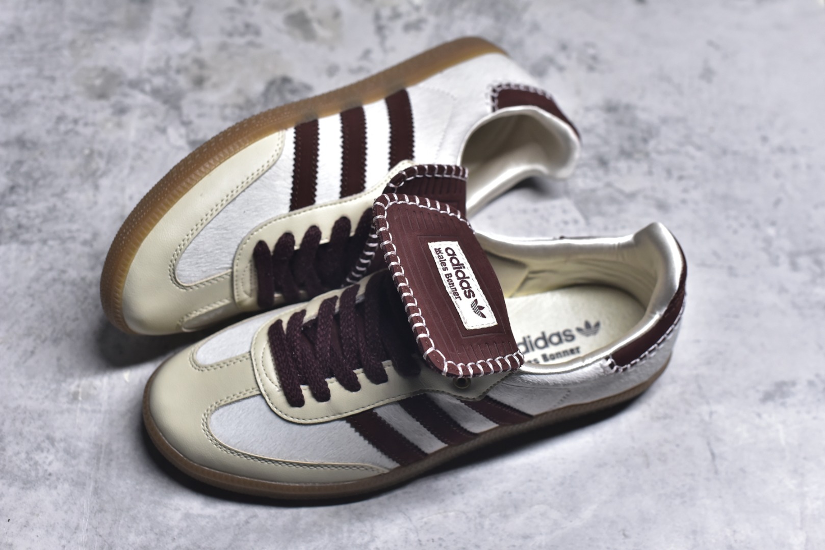 图片[7]-#WALES BONNER x adidas originals Samba Pony Tonal 舒适 耐磨 低帮 板鞋 男女同款 米白 三阿迪达斯叶草休闲防滑耐磨低帮板鞋 货号：IE0586 尺码： 36 36.5 37.5 38 38.5 39 40 40.5 41 42 42.5 43 44 44.5 45-选品中心