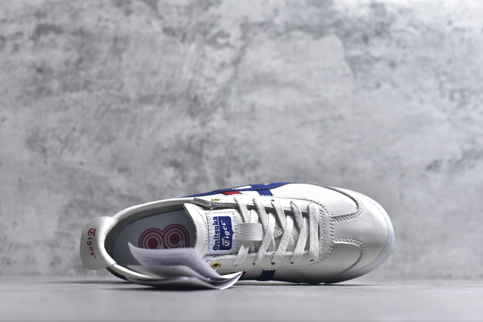 图片[4]-#Onitsuka Tiger鬼塚虎 MEXICO 66 进口皮料 一比一复刻 舒适百搭 低帮 板鞋 男女同款 T1白蓝 D507L-0152 尺码 35 36 37 37.5 38 39 39.5 40 40.5 41.5 42 42.5 43.5 44 44.5 45-选品中心