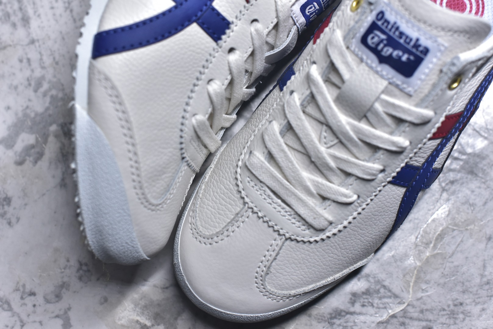 图片[8]-#Onitsuka Tiger鬼塚虎 MEXICO 66 进口皮料 一比一复刻 舒适百搭 低帮 板鞋 男女同款 T1白蓝 D507L-0152 尺码 35 36 37 37.5 38 39 39.5 40 40.5 41.5 42 42.5 43.5 44 44.5 45-选品中心