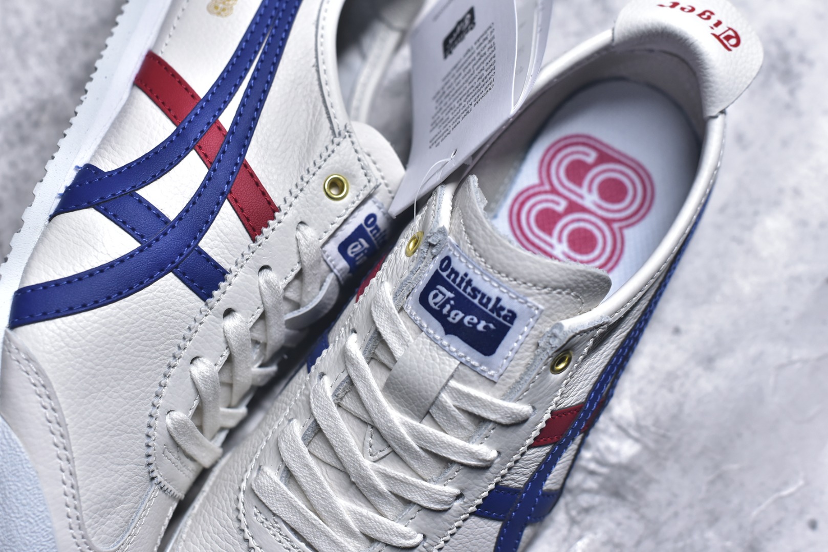 图片[9]-#Onitsuka Tiger鬼塚虎 MEXICO 66 进口皮料 一比一复刻 舒适百搭 低帮 板鞋 男女同款 T1白蓝 D507L-0152 尺码 35 36 37 37.5 38 39 39.5 40 40.5 41.5 42 42.5 43.5 44 44.5 45-选品中心