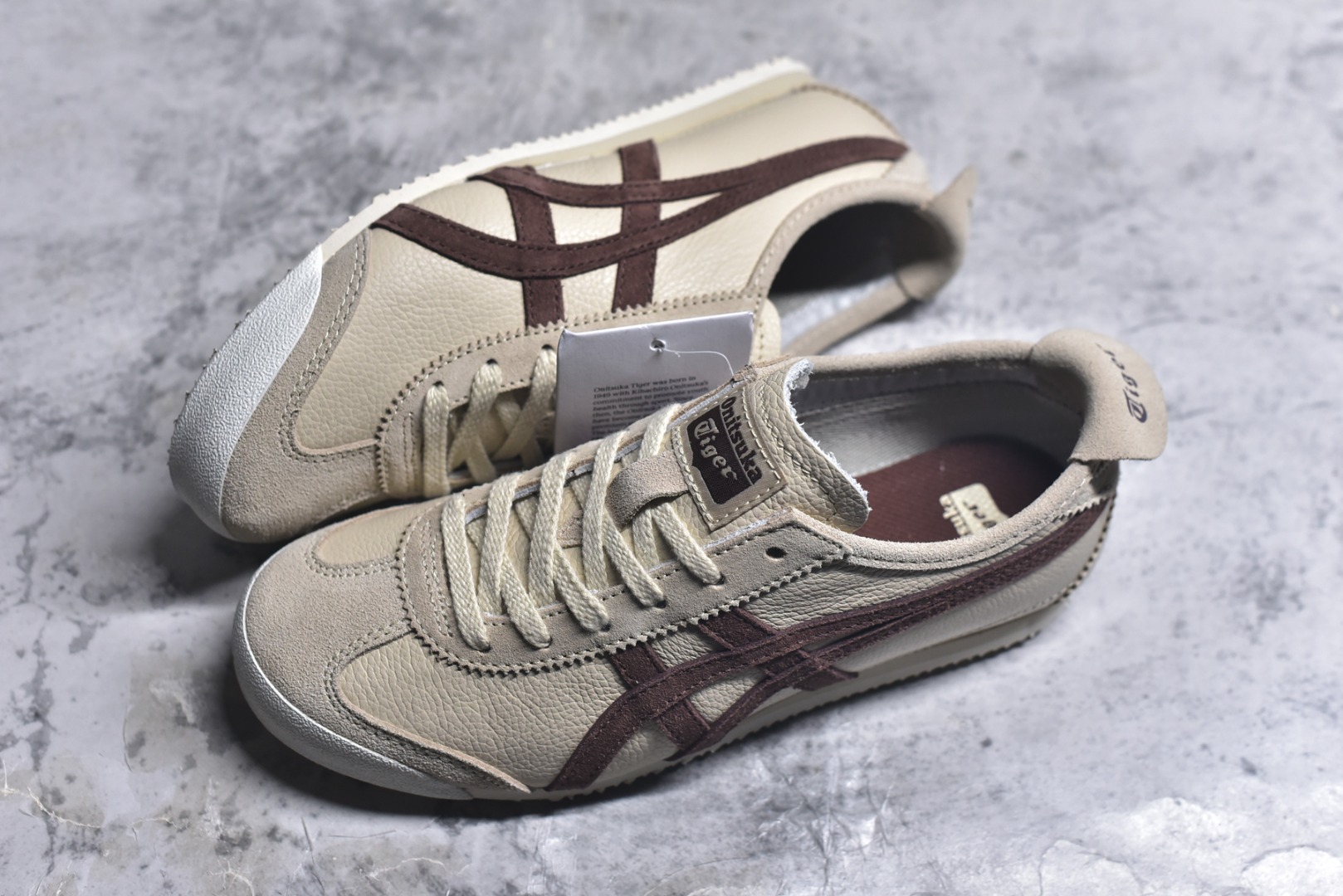 图片[7]-#Onitsuka Tiger鬼塚虎 MEXICO 66 进口皮料 一比一复刻 舒适百搭 低帮 板鞋 男女同款 T7米色咖啡 1183B391-251 尺码 35 36 37 37.5 38 39 39.5 40 40.5 41.5 42 42.5 43.5 44 44.5 45-选品中心