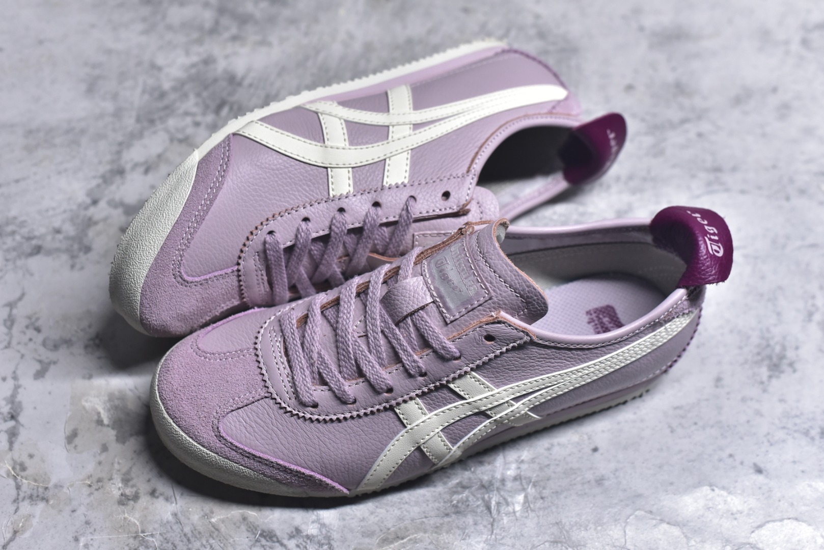 图片[7]-#Onitsuka Tiger鬼塚虎 MEXICO 66 进口皮料 一比一复刻 舒适百搭 低帮 板鞋 男女同款 T24香芋紫 1183B771-703 尺码 35 36 37 37.5 38 39 39.5-选品中心