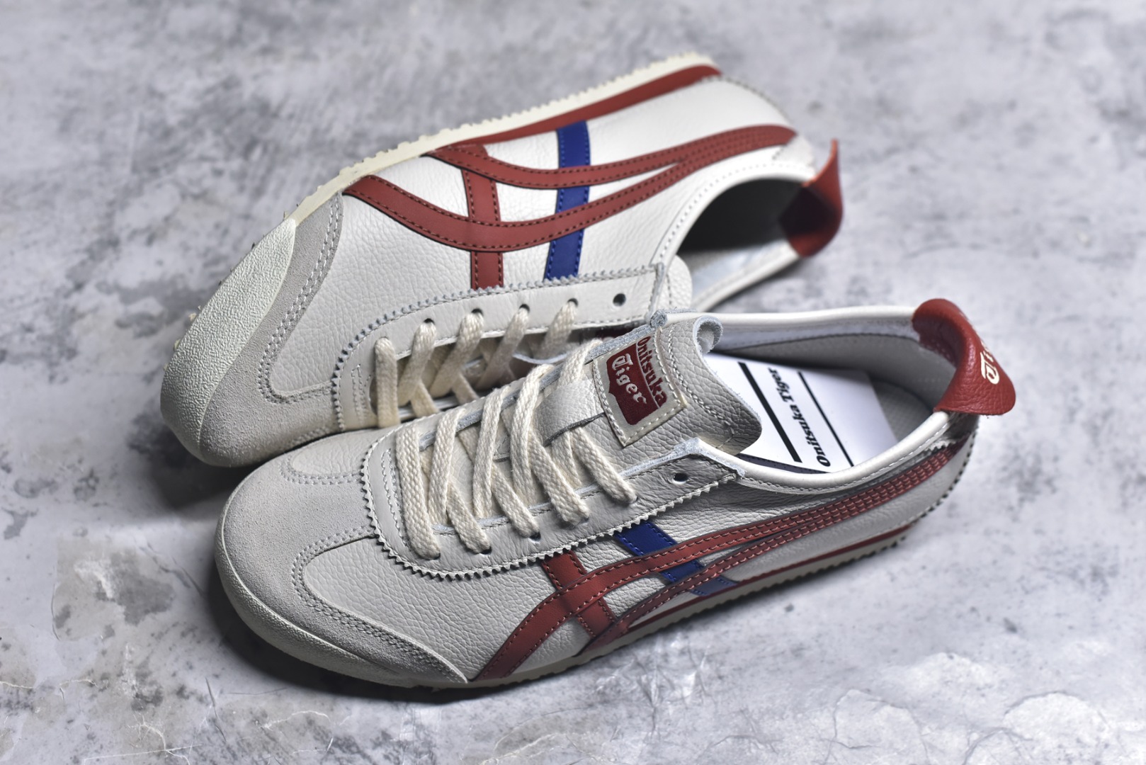 图片[7]-#Onitsuka Tiger鬼塚虎 MEXICO 66 进口皮料 一比一复刻 舒适百搭 低帮 板鞋 男女同款 T21白棕 1183A201-206 尺码 35 36 37 37.5 38 39 39.5 40 40.5 41.5 42 42.5 43.5 44 44.5 45-选品中心