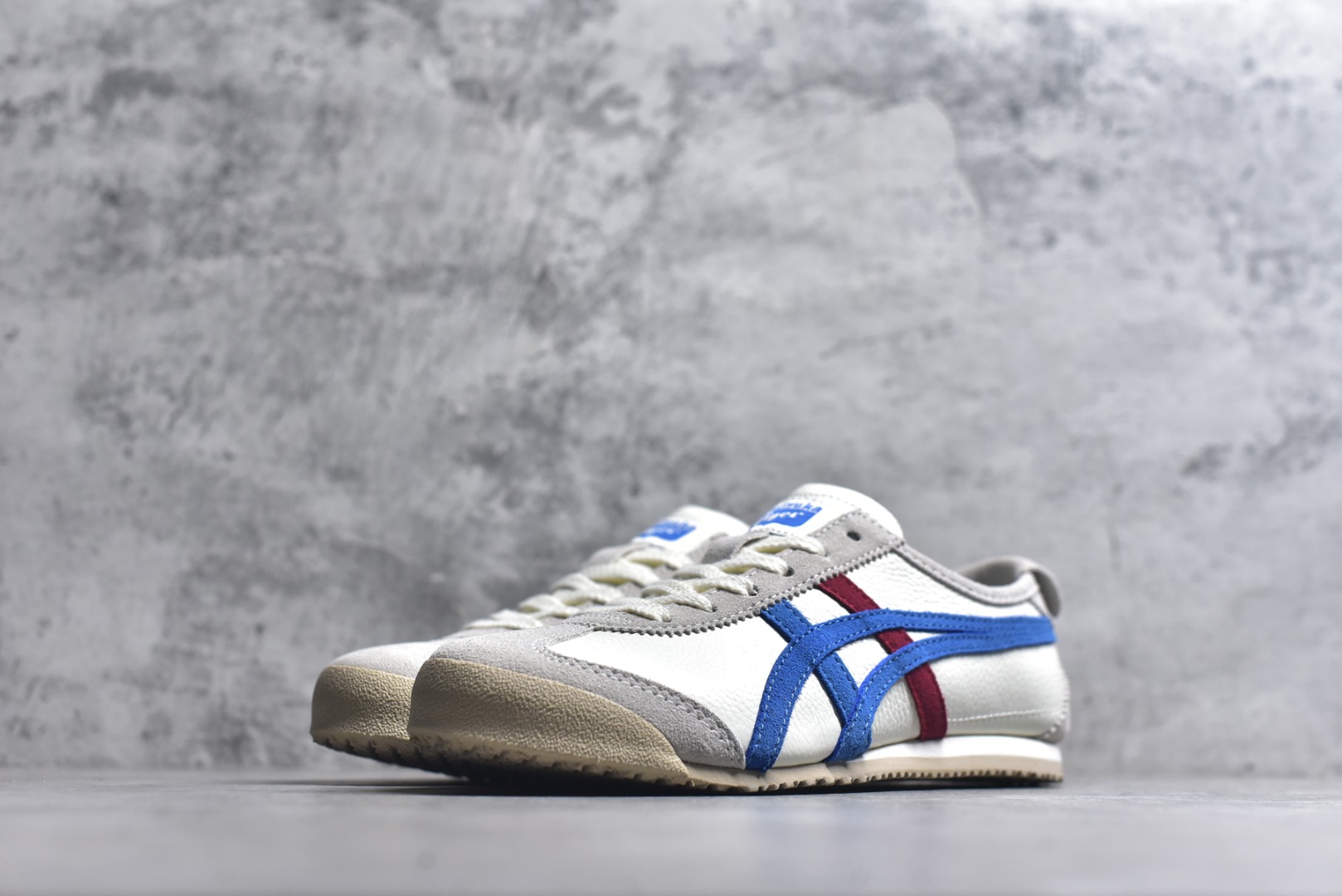 图片[2]-#Onitsuka Tiger鬼塚虎 MEXICO 66 进口皮料 一比一复刻 舒适百搭 低帮 板鞋 男女同款 T13米白蓝红 TH2J4L-0142 尺码 35 36 37 37.5 38 39 39.5 40 40.5 41.5 42 42.5 43.5 44 44.5 45-选品中心