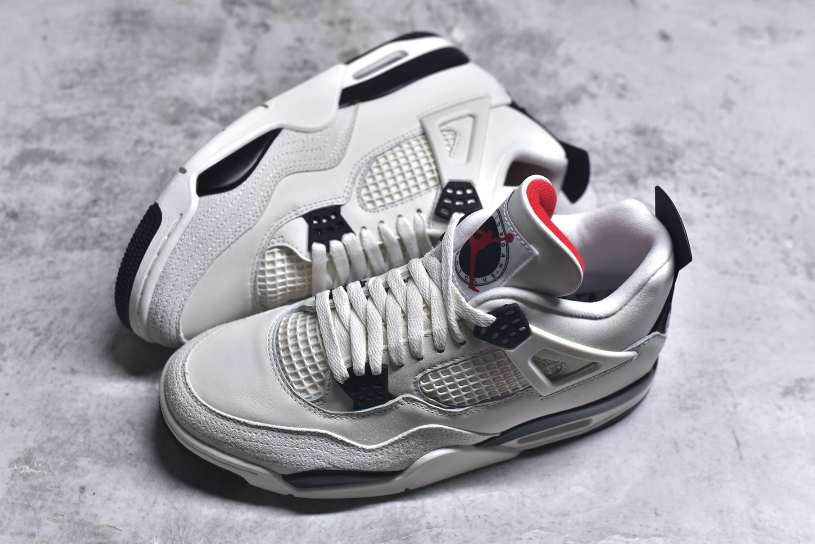 图片[7]-#Jordan Air Jordan 4 Retro \”Flight Club\”舒适百搭 防滑耐磨 中帮 复古篮球鞋 男款 白黑红 IM4002-100 男鞋 40 40.5 41 42 42.5 43 44 44.5 45 46 47.5 48.5-选品中心