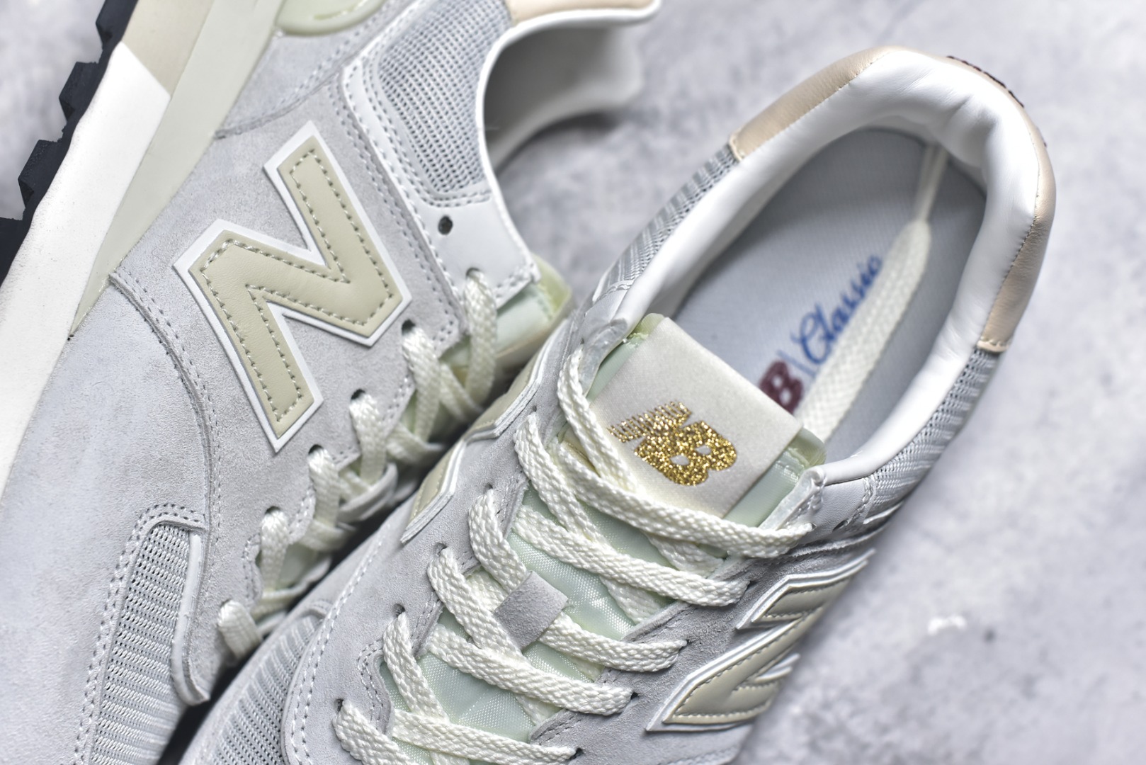 图片[9]-#New Balance NB574 低帮复古休闲慢跑鞋 毛边牛仔面料 ENCAP缓震中底 原盒原标 天猫京东平台专供 早期外围实体充正案例无数，外贸客户指定订单 前后掌分段组合大底 内置科技软底 缓震效果极佳 货号：U574LGE1 尺码：36-45-选品中心