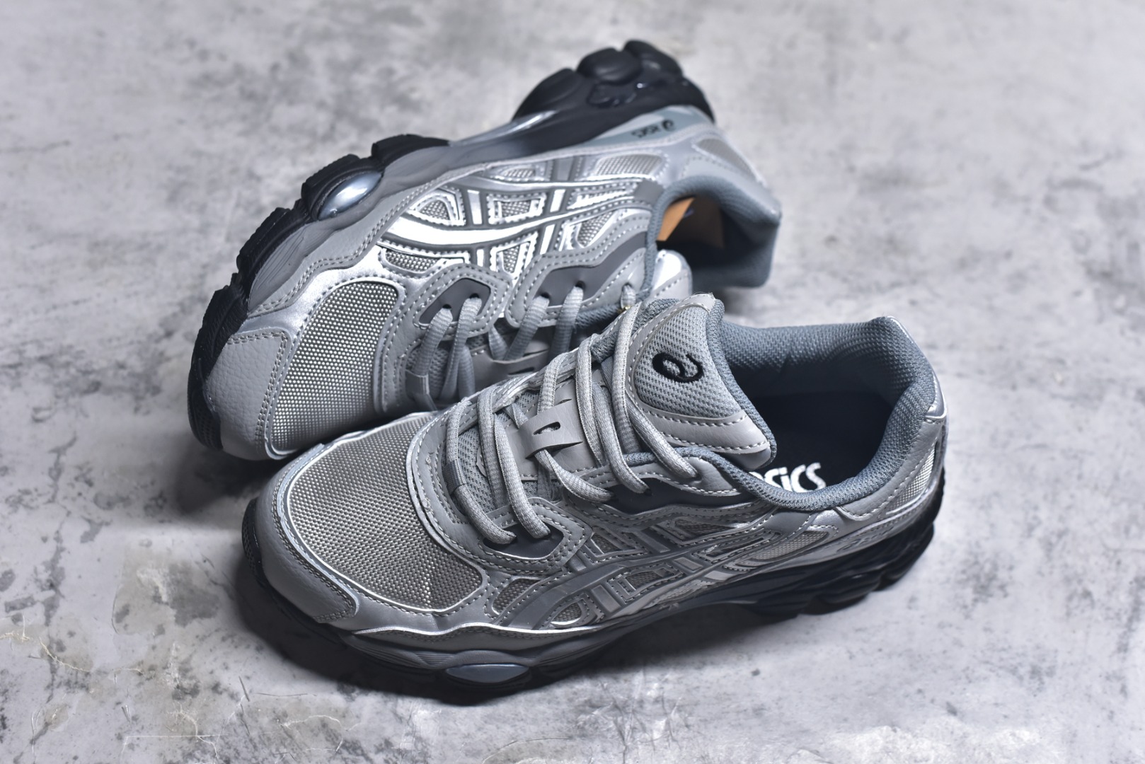 图片[7]-#Asics Gel-NYC 亚瑟士防滑耐磨休闲运动跑鞋 采用双层提花网面设计 提高包裹性和透气性 后跟搭载稳定系统科技T-GEL提升整体支撑力和结构感 减少对身体带来的冲击负荷 创新中底至轻回弹 货号：1203A280-020 尺码：36-47-选品中心