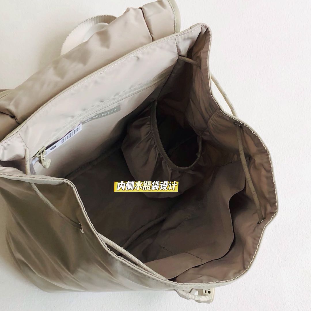 亚麻色】lululemon Drawstring 最新款水桶背包 7