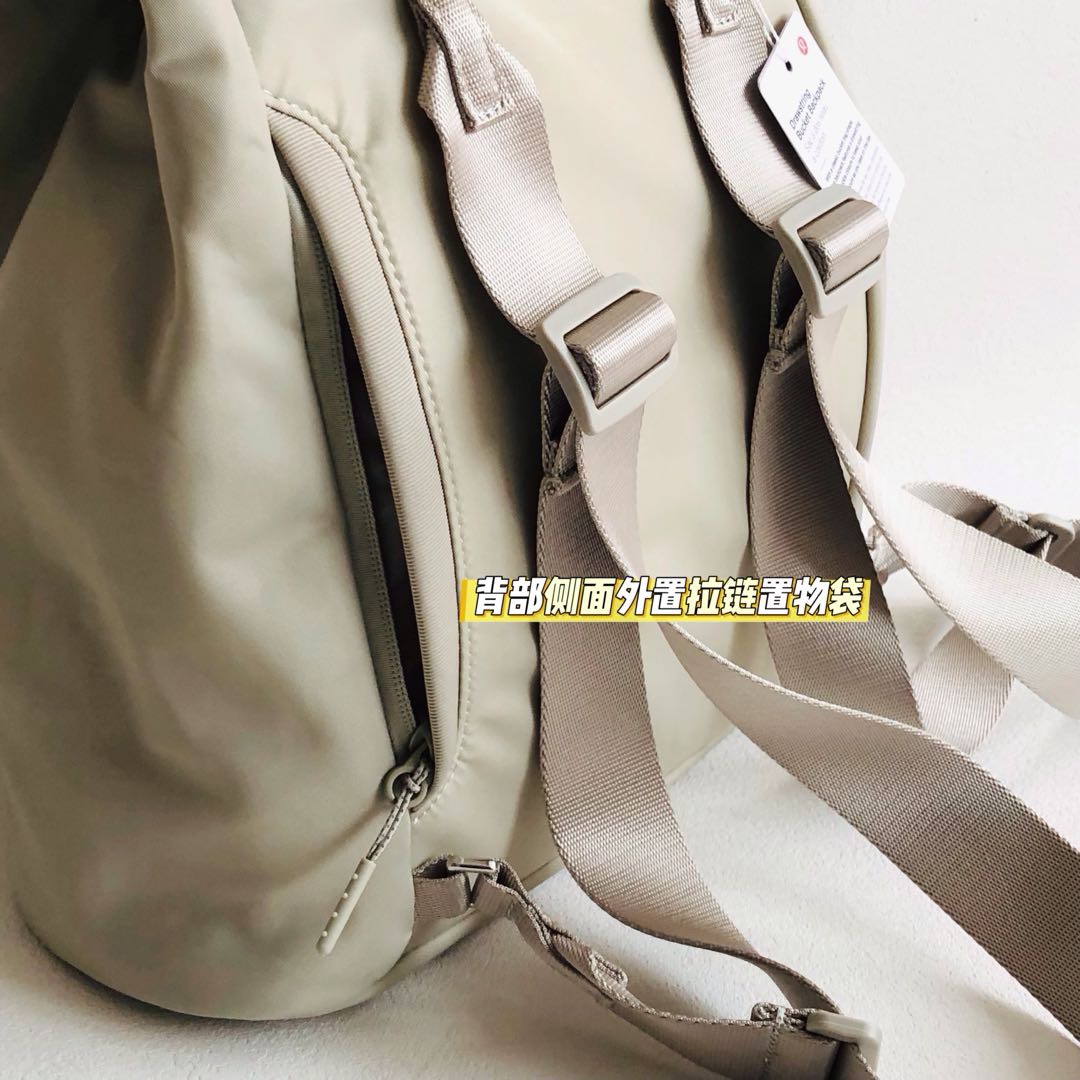 亚麻色】lululemon Drawstring 最新款水桶背包 3