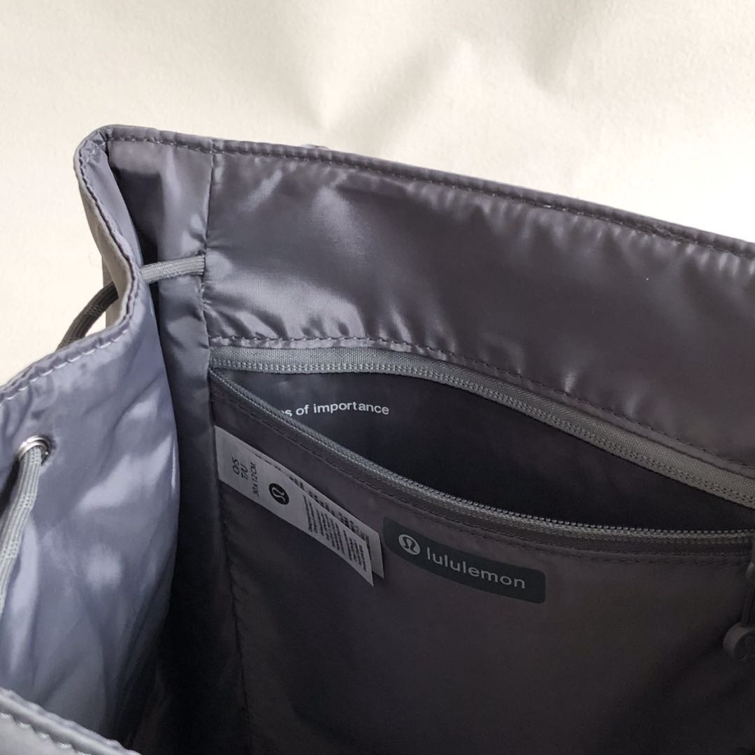 科技灰】lululemon Drawstring 最新款水桶背包 9