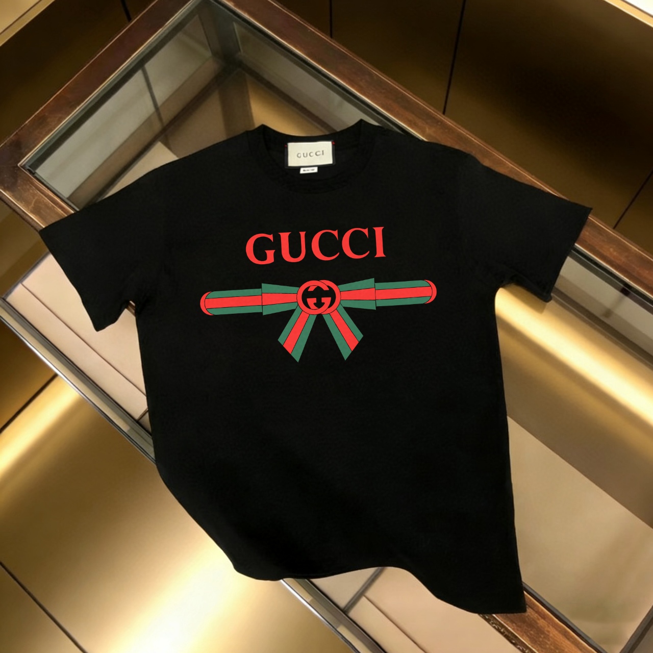 P90 no descontinuado, empuje con confianza GUCCI nuevo modelo, tela mejorada, algodón puro 300g, camiseta de manga cort…