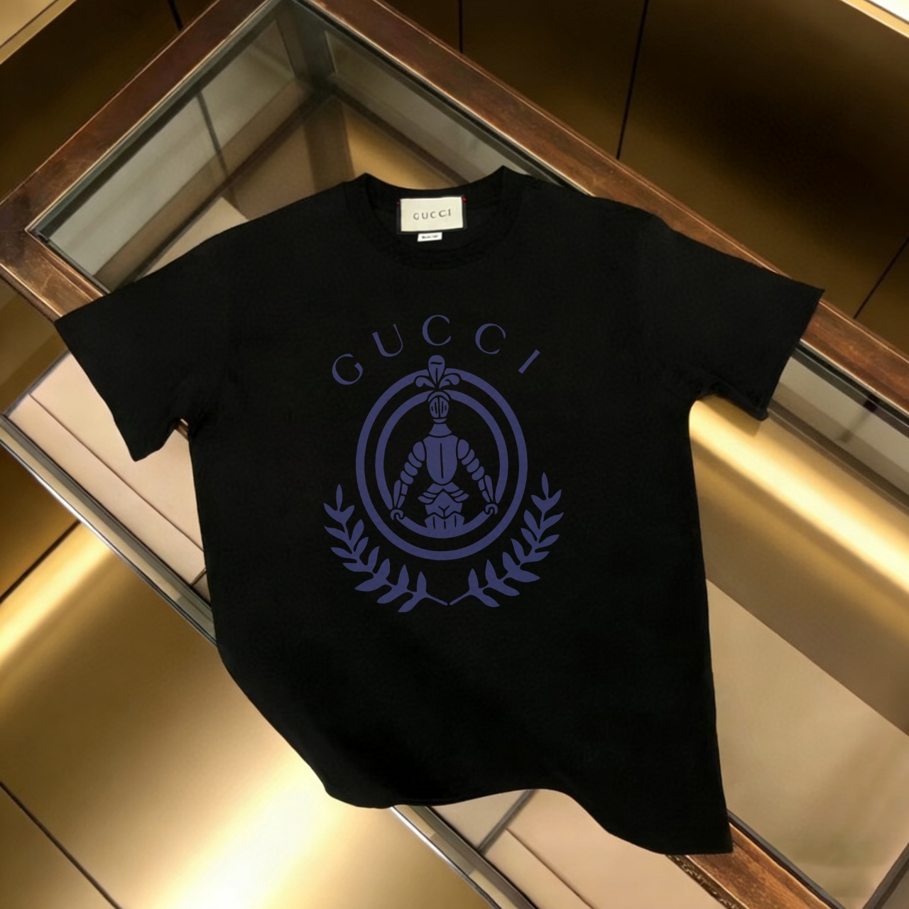P90 no descontinuado, promoción segura GUCCI 古驰 nuevo modelo, tejido mejorado, algodón puro 300g, camiseta de manga cor…