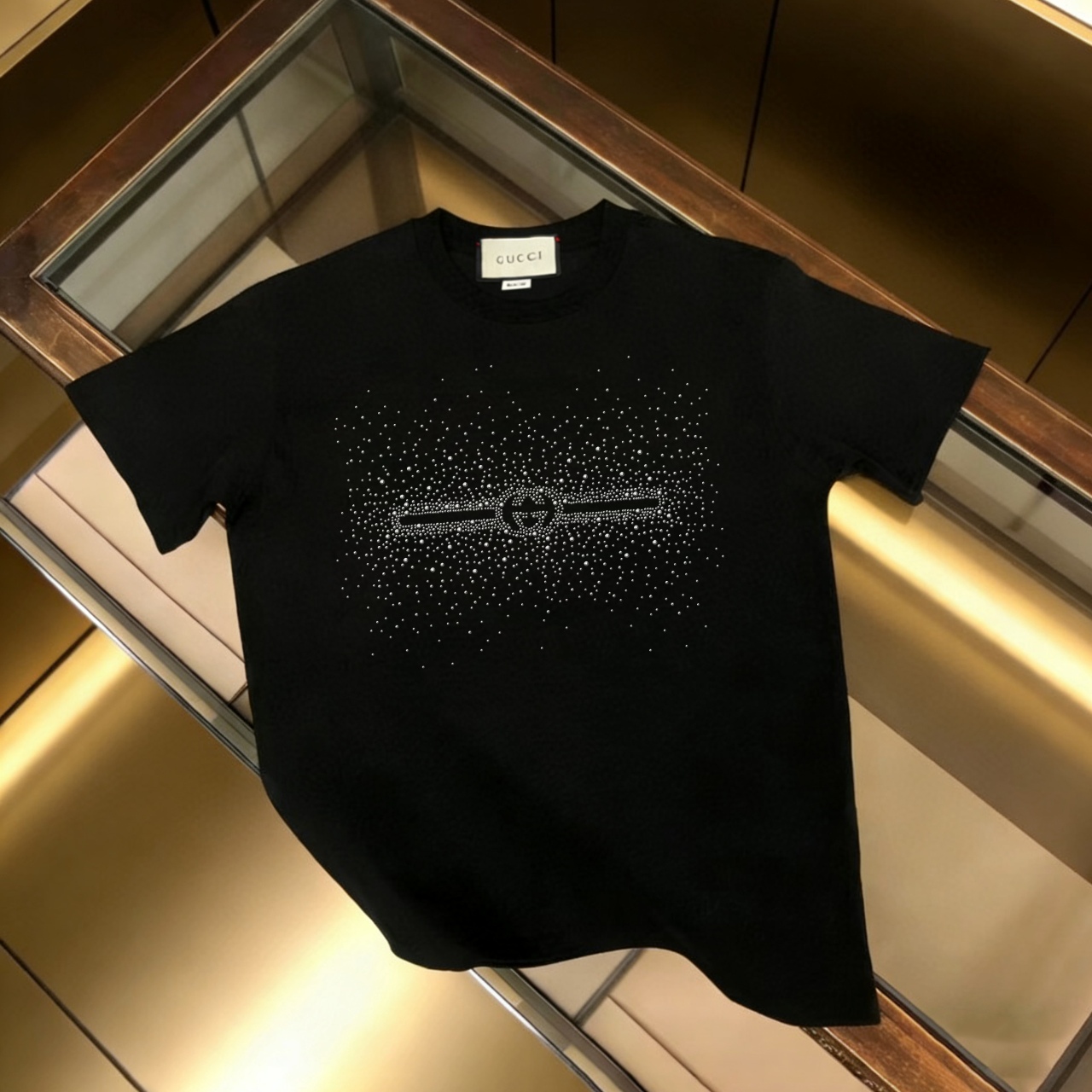 P90 no descontinuado, empuje con confianza GUCCI 古驰 nuevo modelo, tela mejorada, algodón puro 300g, camiseta de manga c…