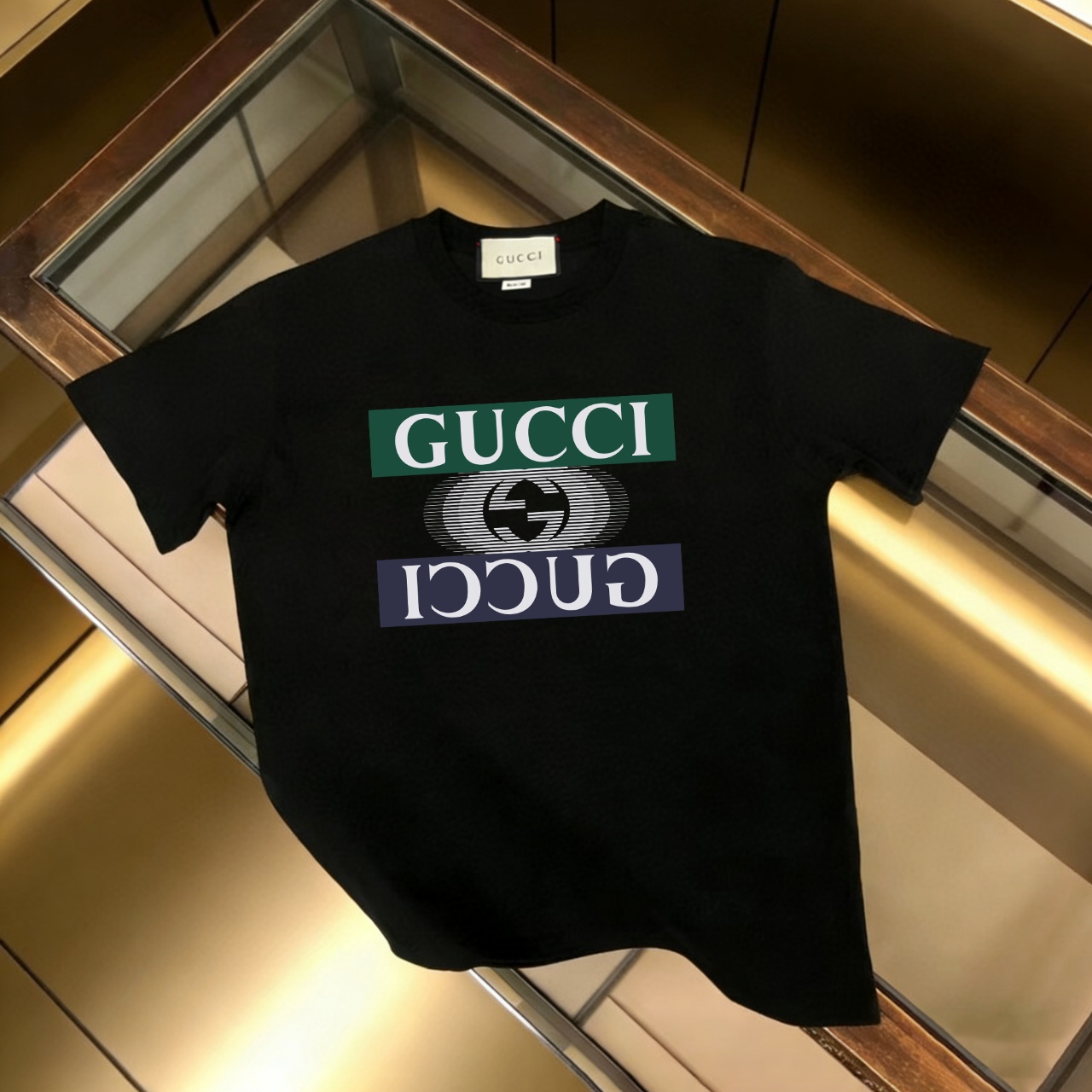 P90 no descontinuado, empuje con confianza GUCCI 古驰 nuevo modelo, tela mejorada, algodón puro 300g, camiseta de manga c…