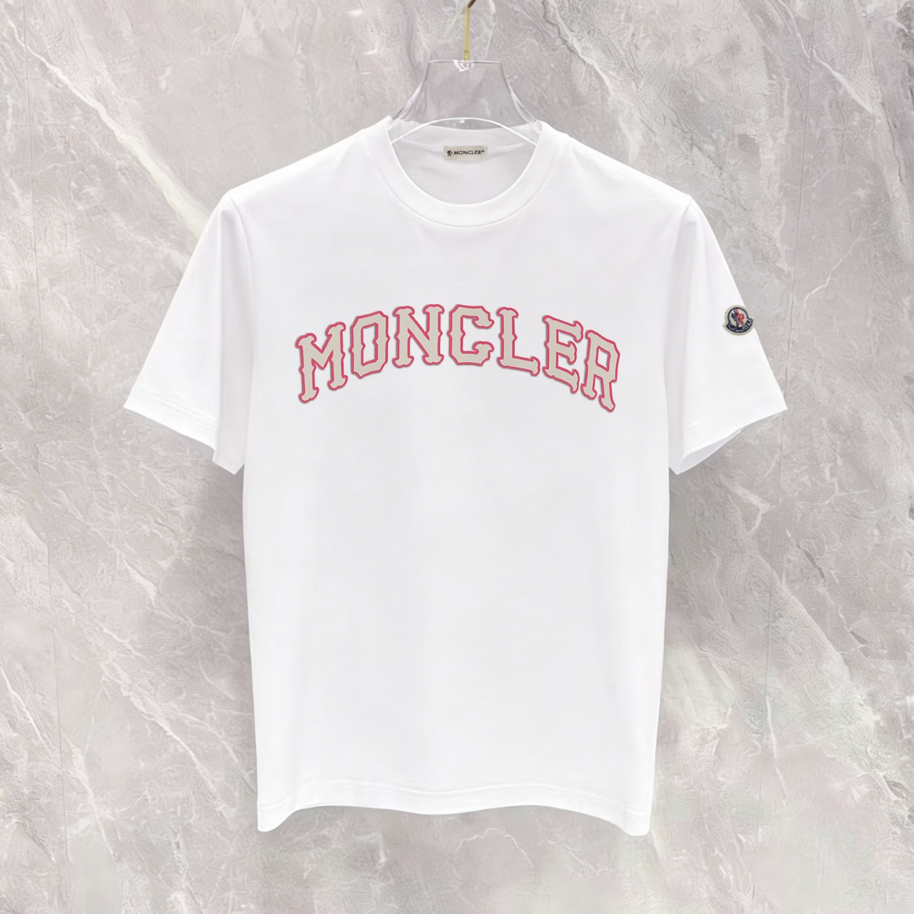 P90 Artículo permanente, promoción segura. Moncler/mengkou, nuevo estilo, tela mejorada, camiseta de manga corta estamp…