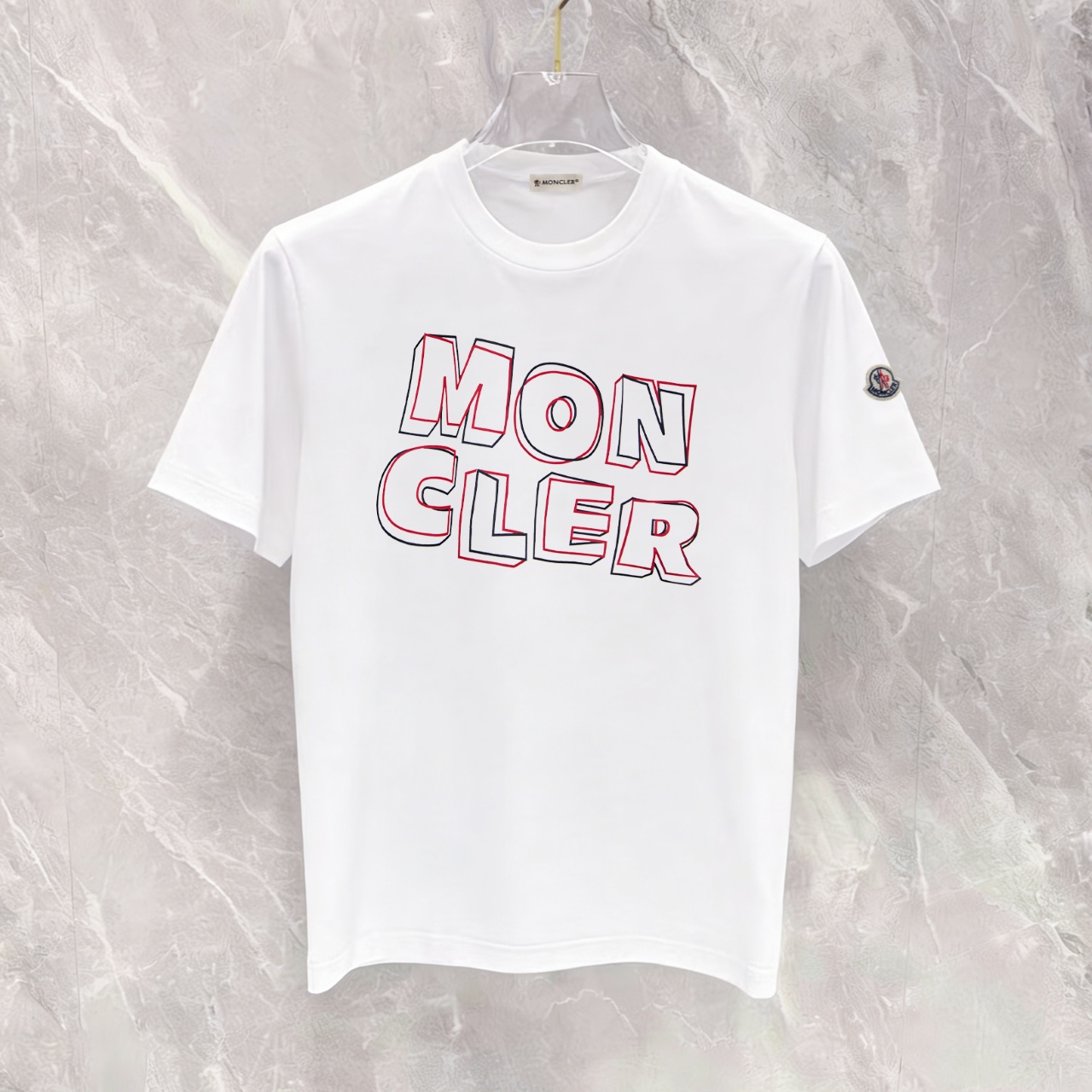 P90 no descontinuado, empuje con confianza, moncler nuevo modelo, tela mejorada, 300g algodón puro, camiseta de manga c…