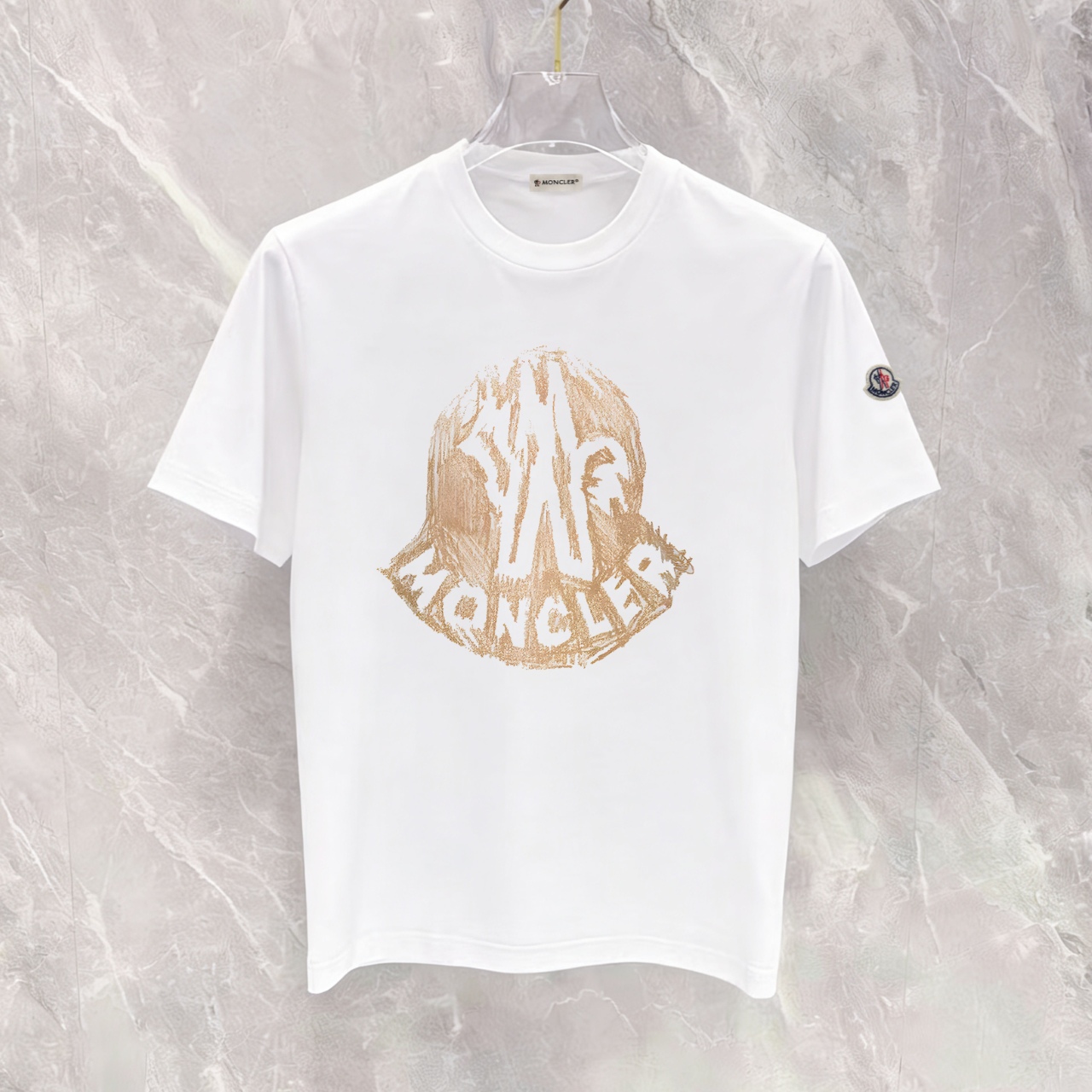 P90 no descontinuado, empuje con confianza, moncler nuevo modelo, tela mejorada, 300g algodón puro, camiseta de manga c…