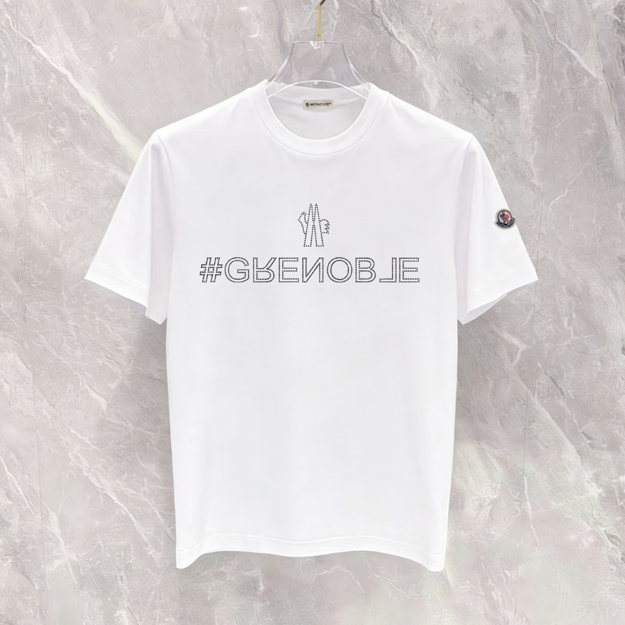 P90 no descontinuado, empuje con confianza, moncler nuevo modelo, tela mejorada, 300g algodón puro, camiseta de manga c…