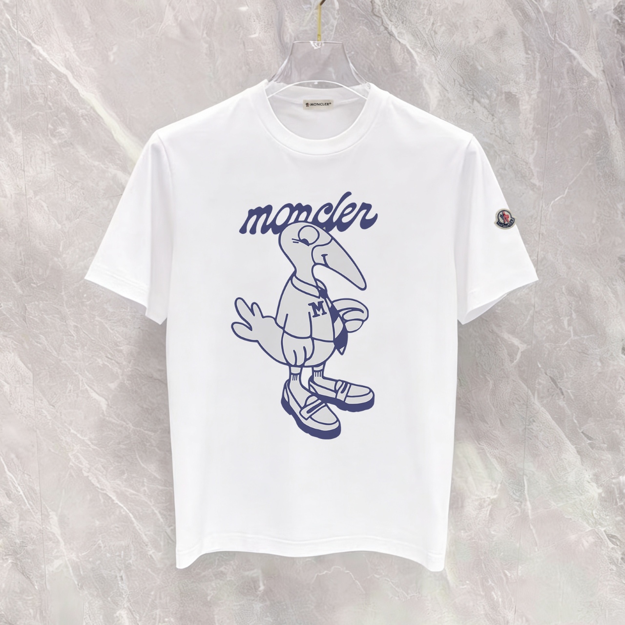 P90 no descontinuado, empuje con confianza, moncler nuevo modelo, tela mejorada, 300g algodón puro, camiseta de manga c…