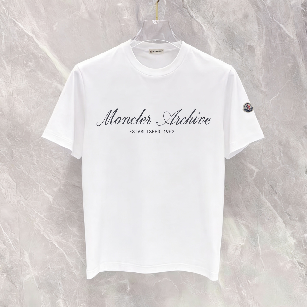 P90 no descontinuado, empuje con confianza, moncler nuevo modelo, tela mejorada, 300g algodón puro, camiseta de manga c…