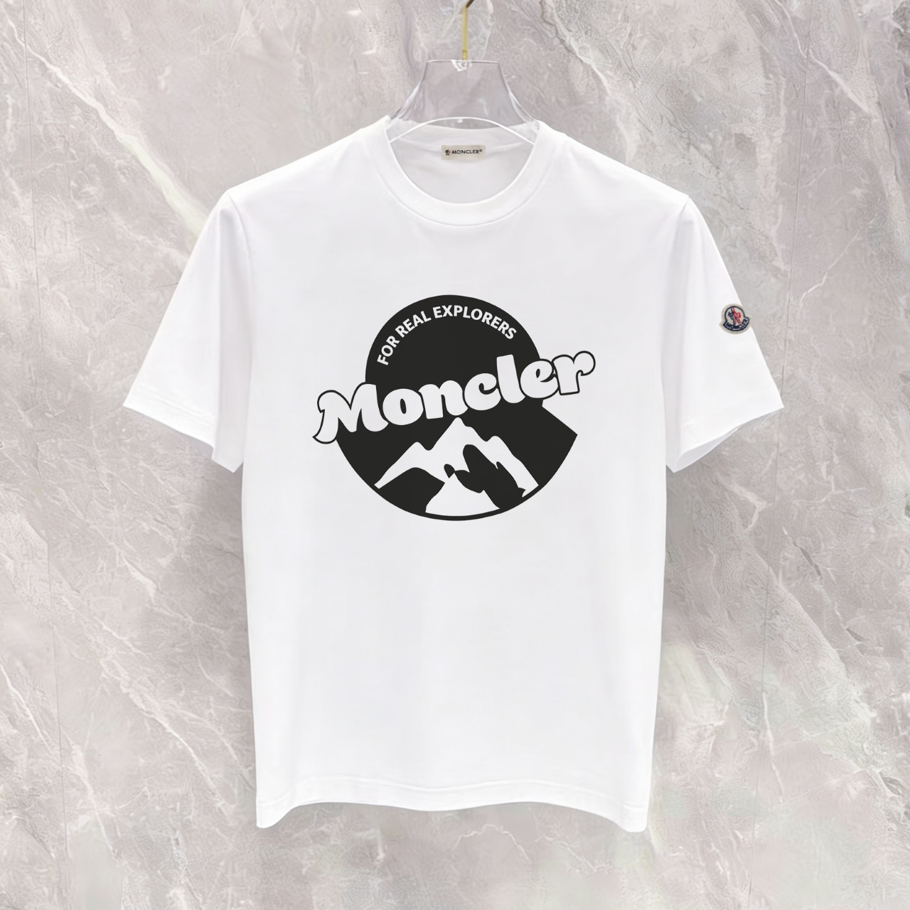 P90 no descontinuado, empuje con confianza, moncler nuevo modelo, tela mejorada, 300g algodón puro, camiseta de manga c…