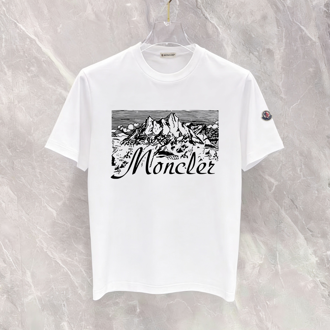 P90 no descontinuado, empuje con confianza, moncler nuevo modelo, tela mejorada, 300g algodón puro, camiseta de manga c…