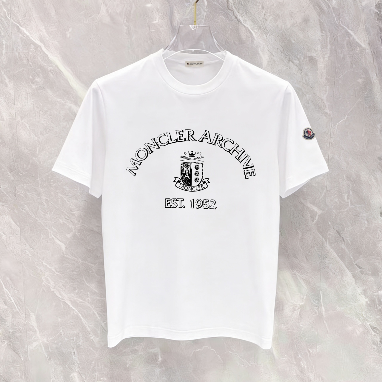 P90 no descontinuado, empuje con confianza, moncler nuevo modelo, tela mejorada, 300g algodón puro, camiseta de manga c…