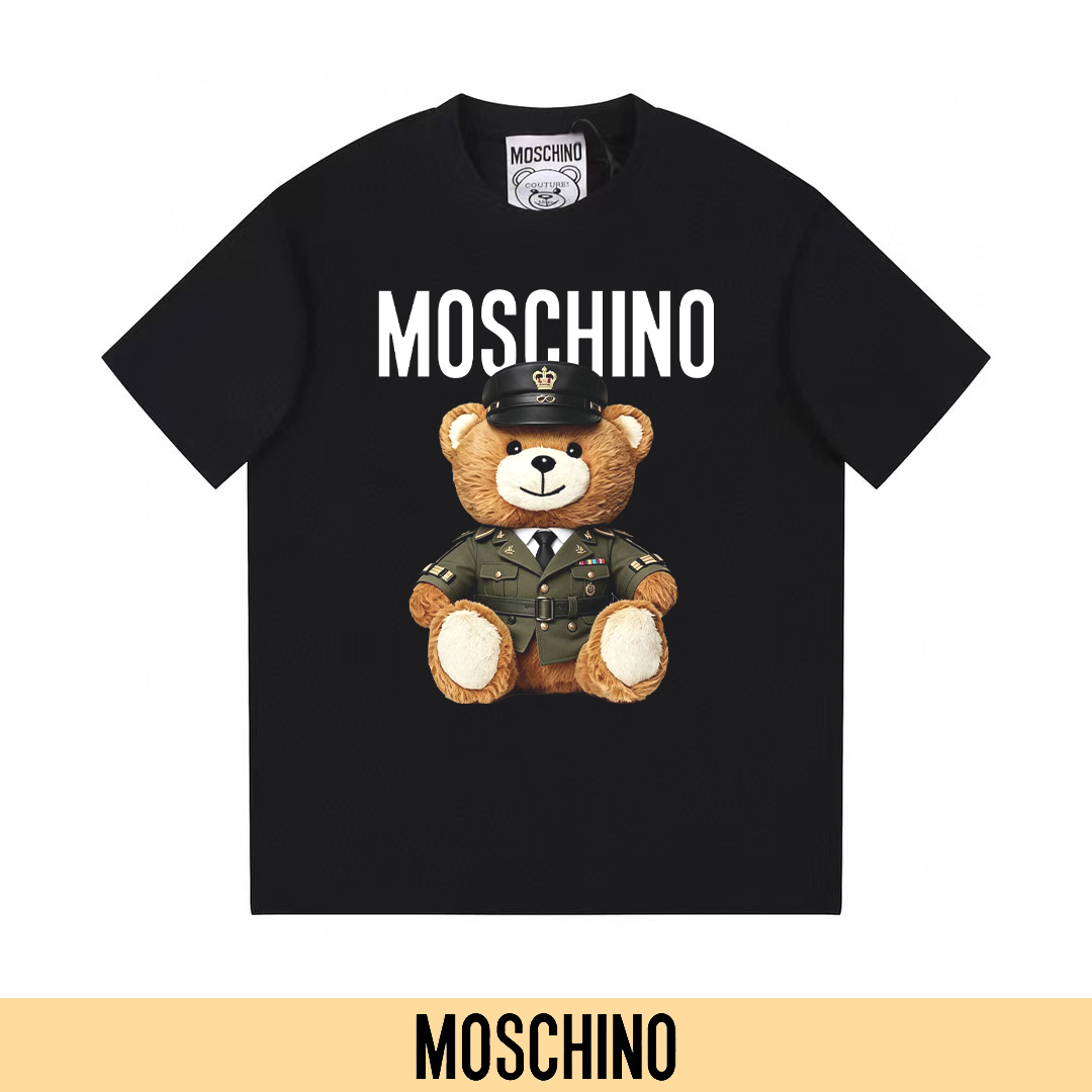 P90 no retirar, empuje con confianza (principal-5) MOSCHINO Moschino nueva camiseta de manga corta estampada …
