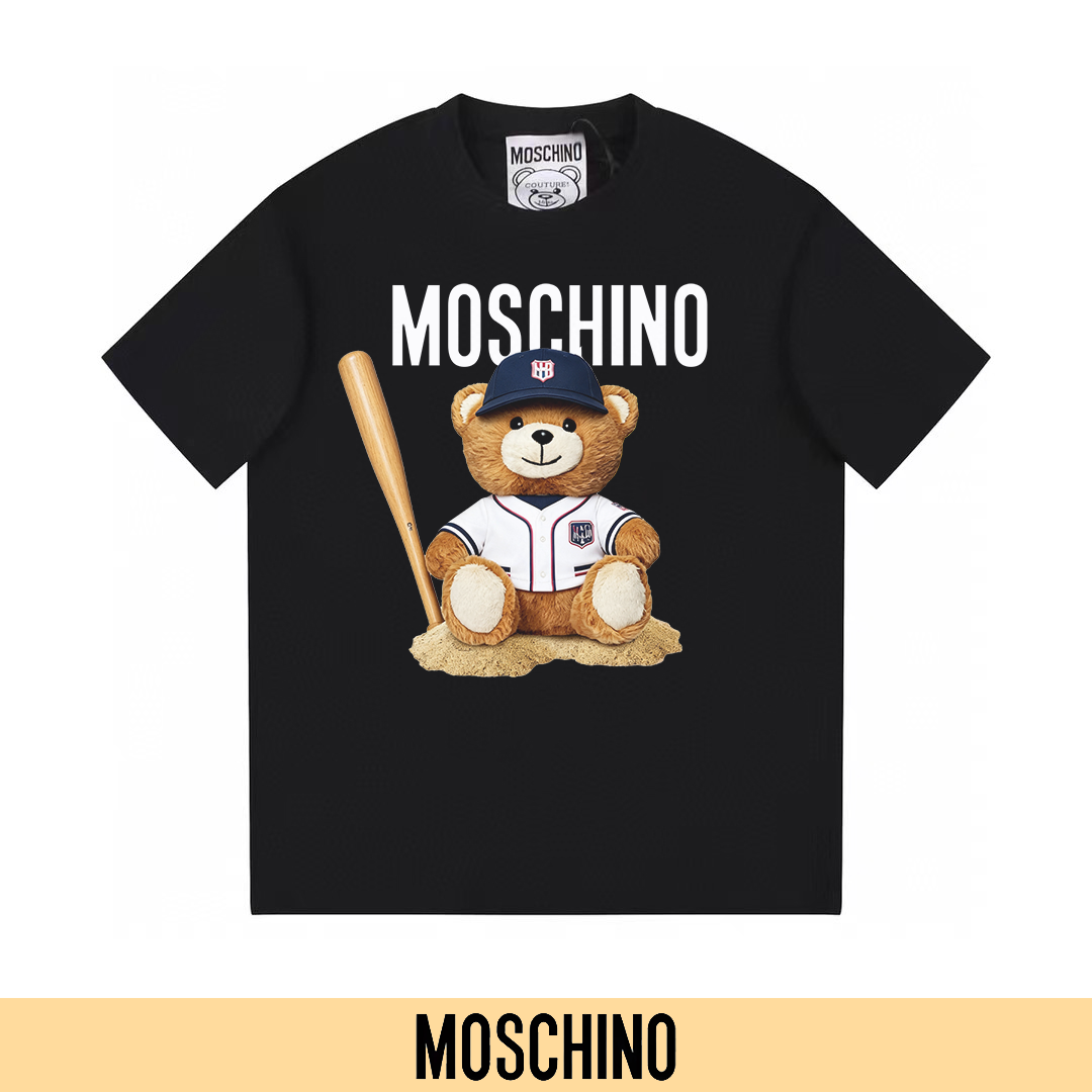 P90 no retirar, empuje con confianza (principal-5) MOSCHINO Moschino nueva camiseta de manga corta estampada …